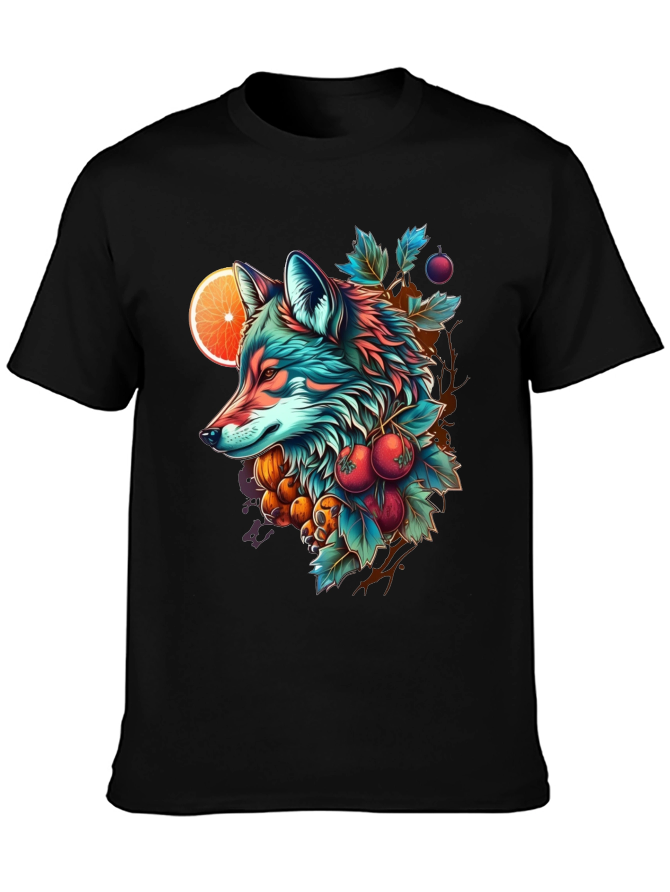 Vibrant Fox Graphic Tee - Nature Inspired Design