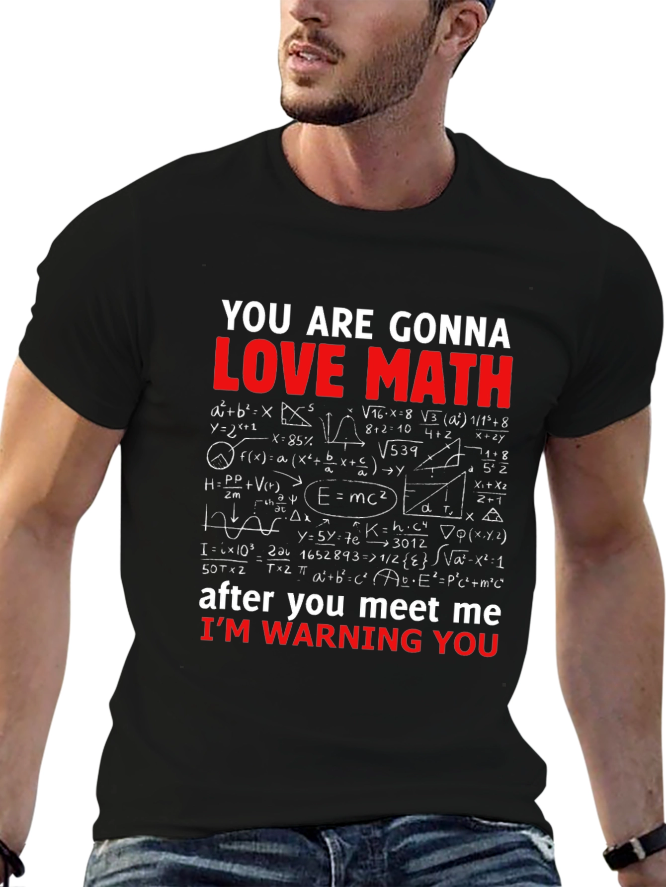 Math Equations Graphic T-Shirt Funny Geek Nerd Tee