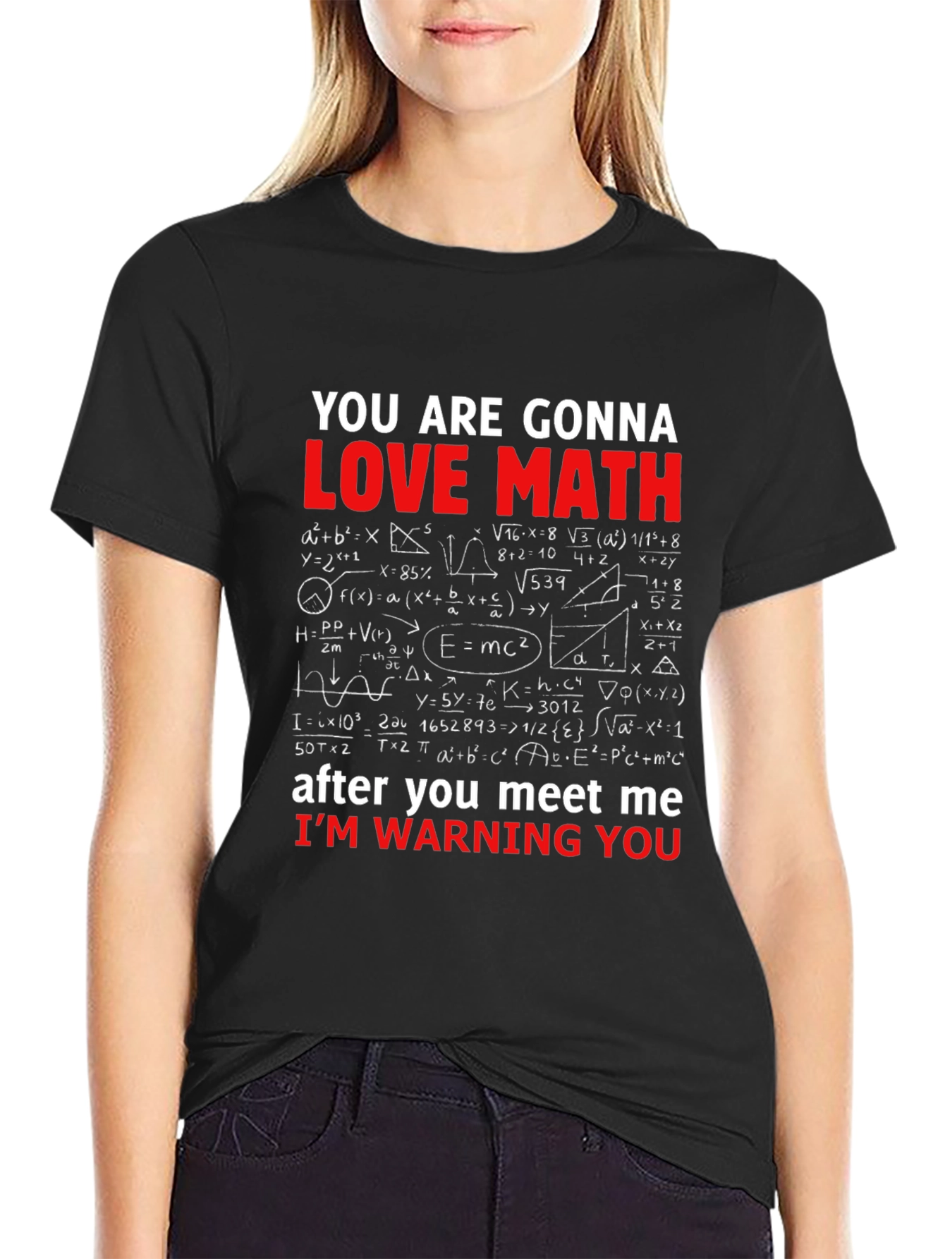Math Equations Graphic T-Shirt Funny Geek Nerd Tee