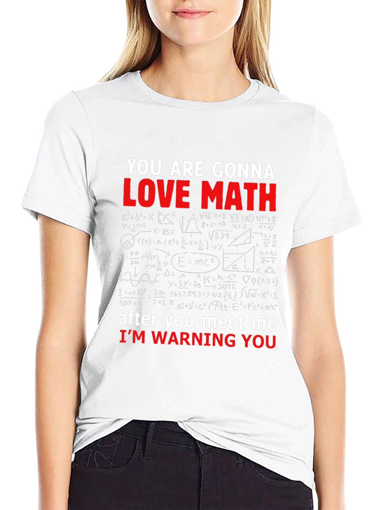 Math Equations Graphic T-Shirt Funny Geek Nerd Tee