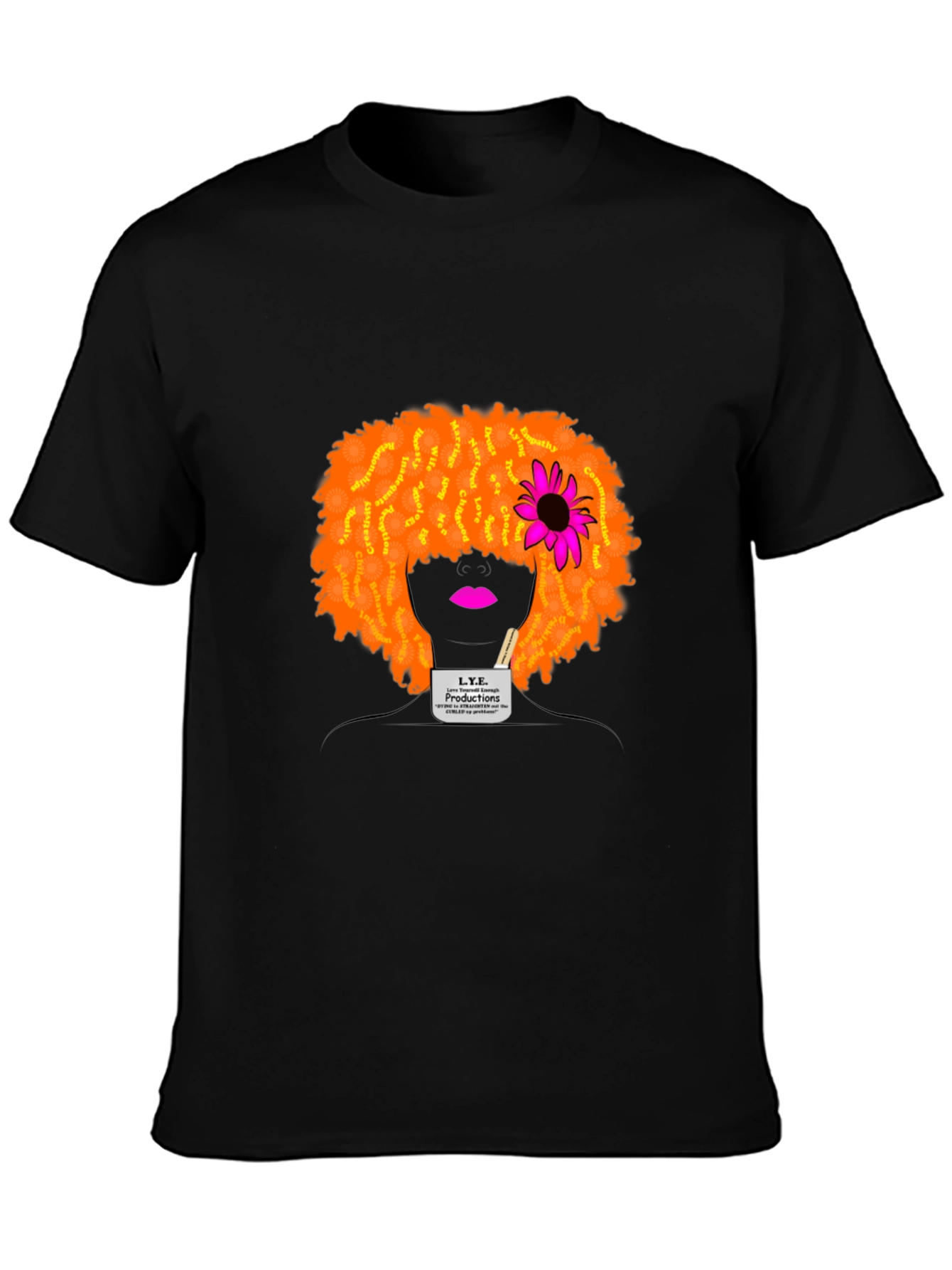 Unique Afro Hair T-Shirt - Artistic Design