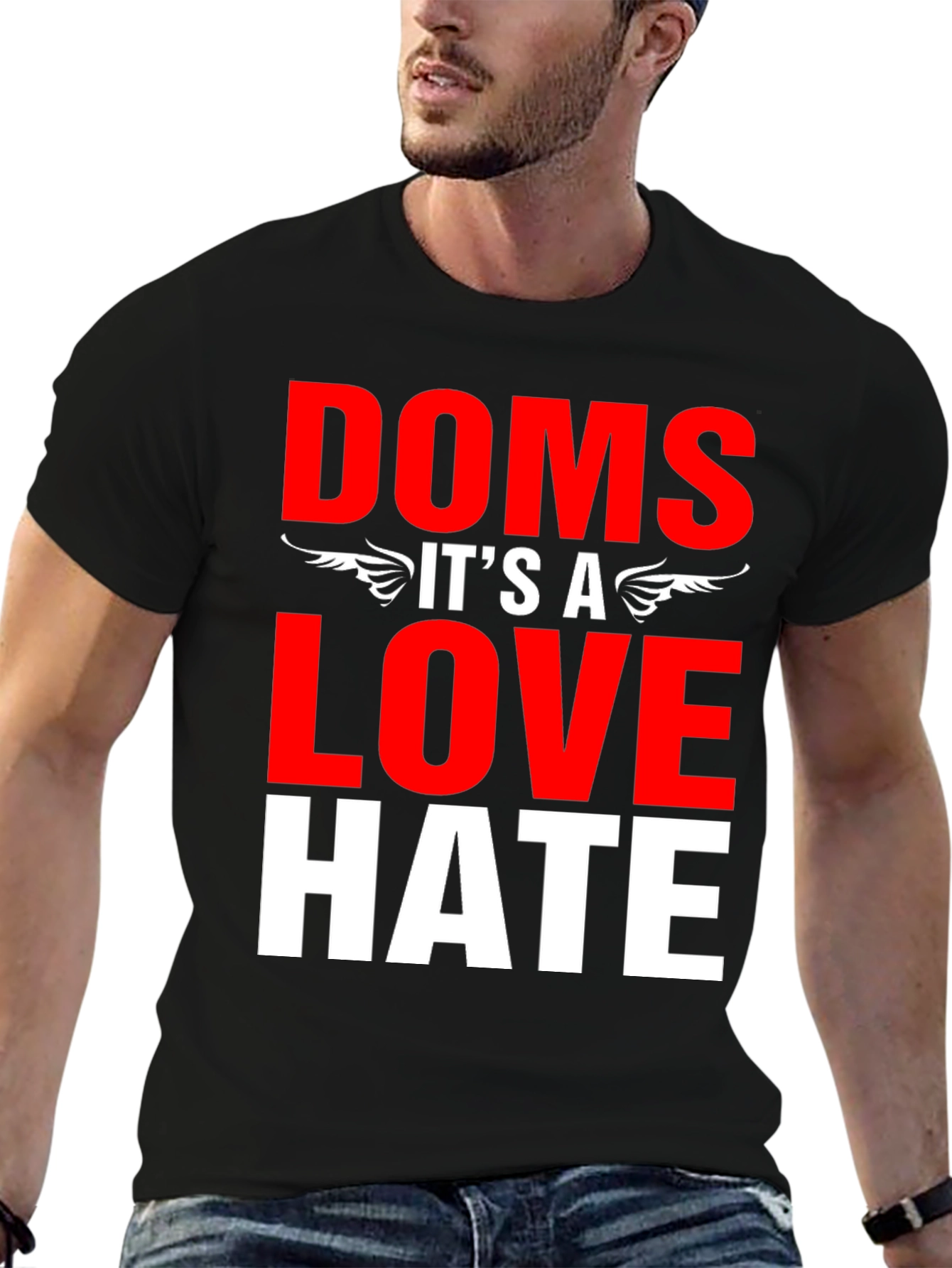 Doms Love Hate Graphic T-Shirt