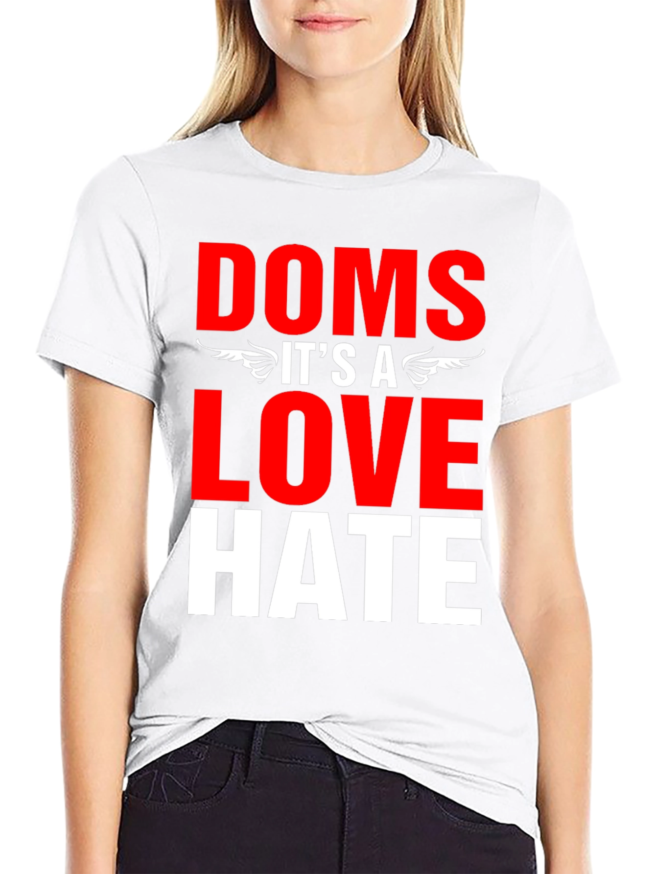 Doms Love Hate Graphic T-Shirt