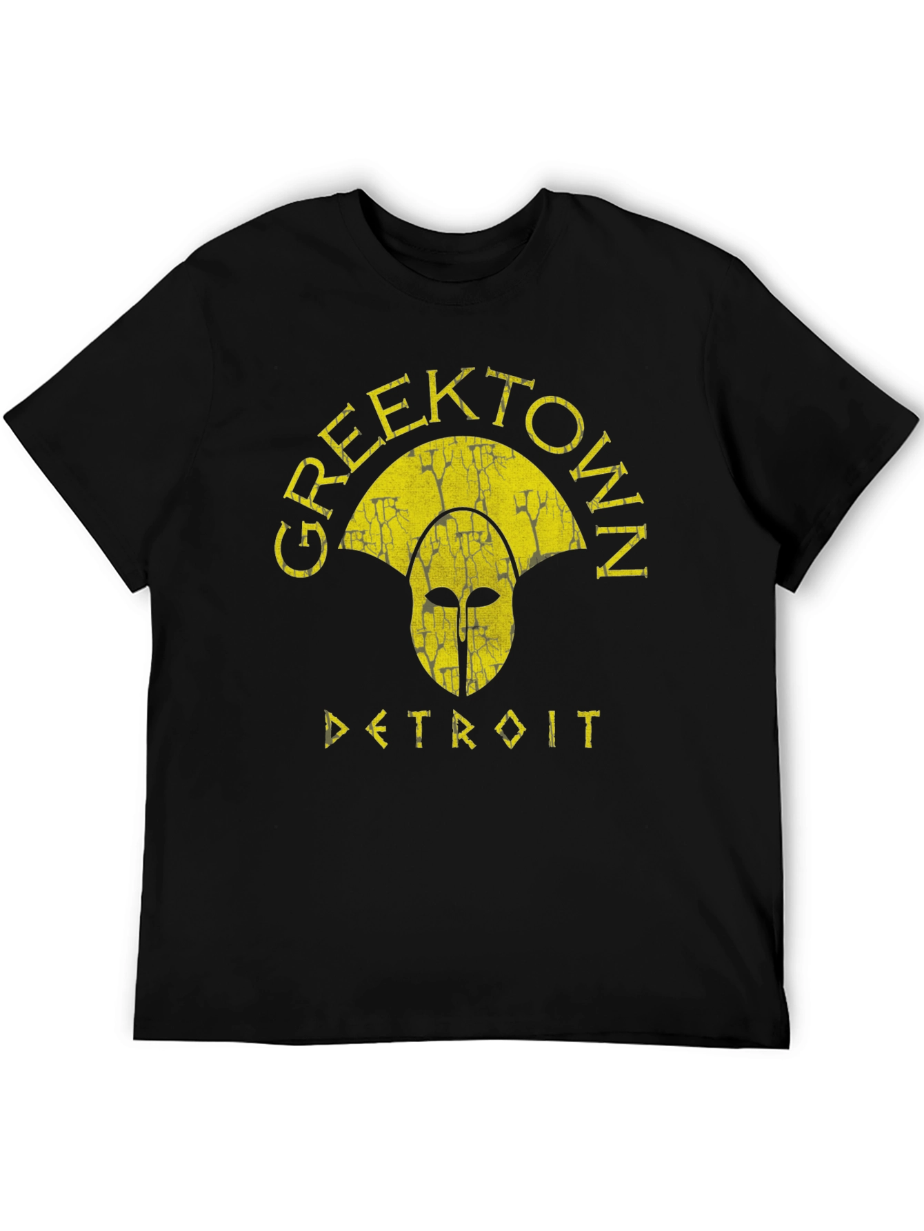 Greektown Detroit T-Shirt - Spartan Helmet Graphic