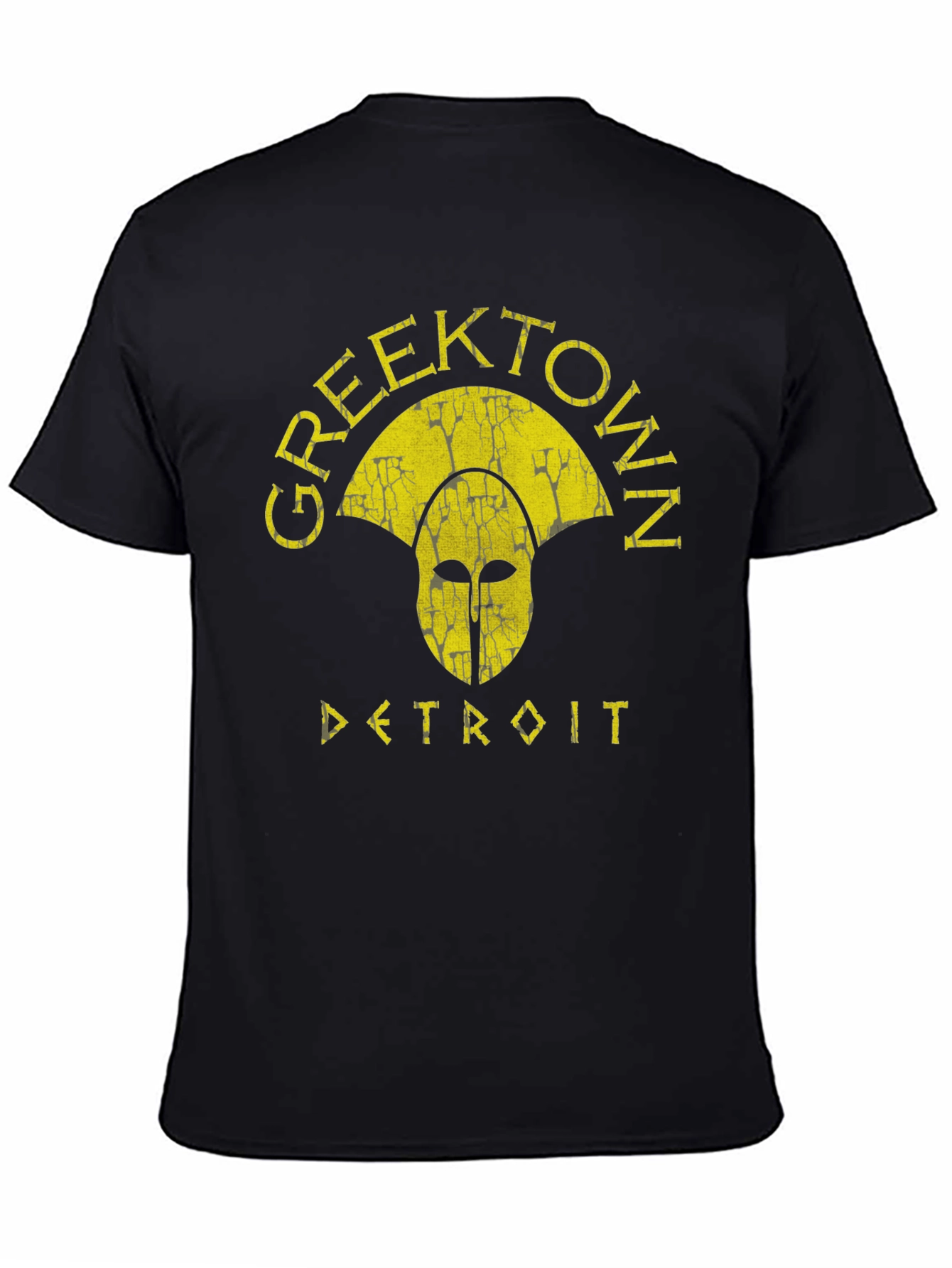 Greektown Detroit T-Shirt - Spartan Helmet Graphic