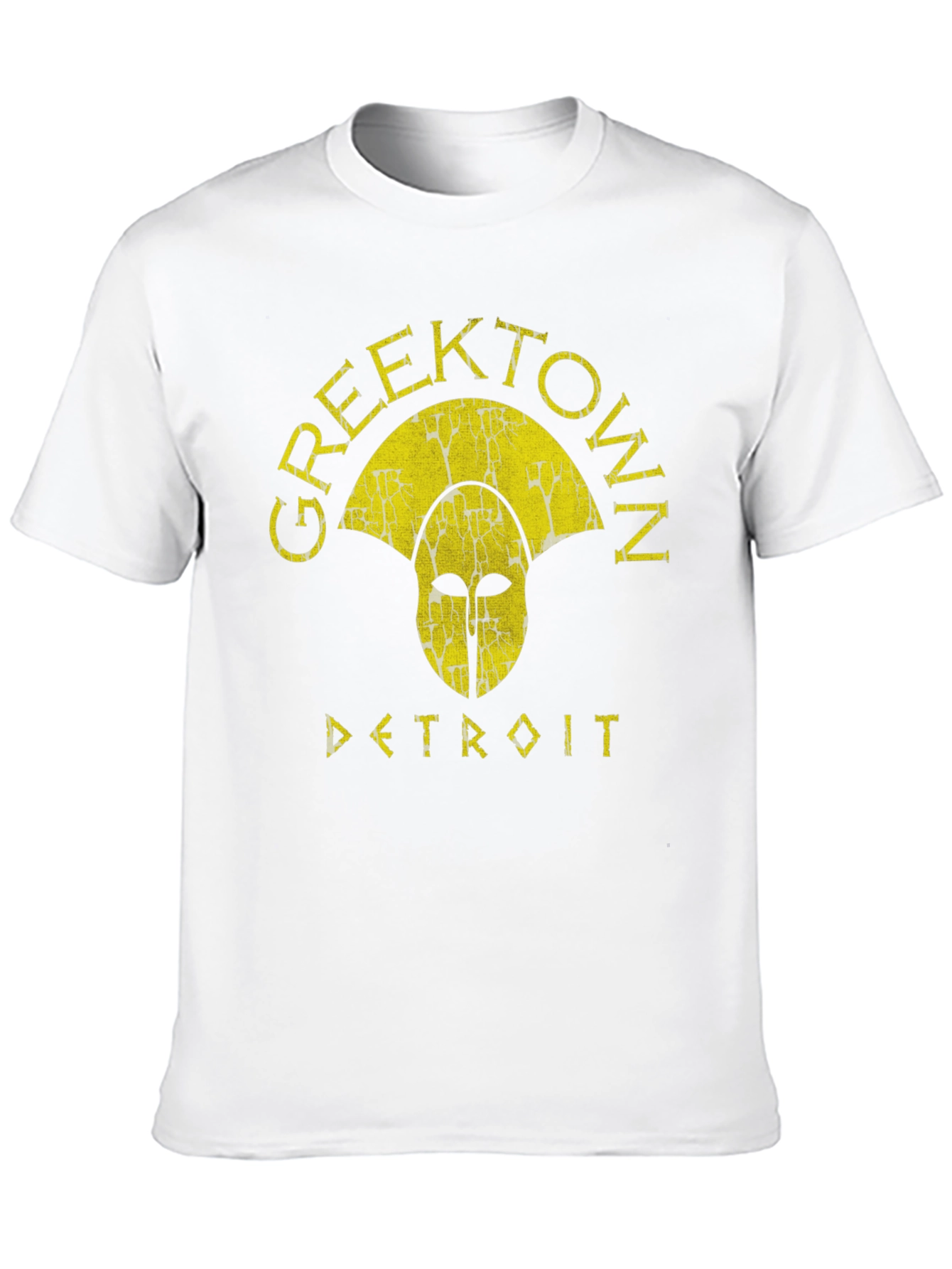 Greektown Detroit T-Shirt - Spartan Helmet Graphic