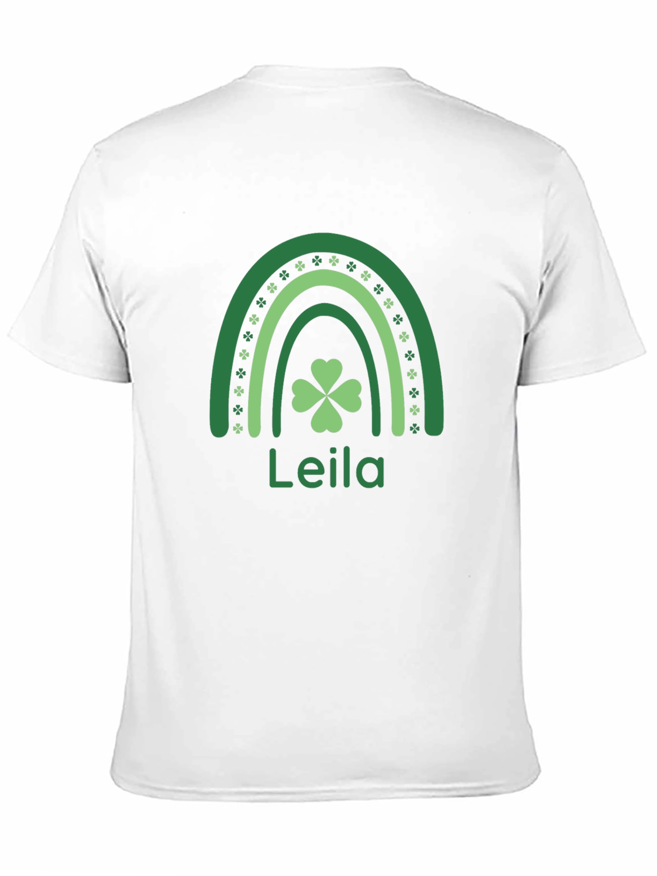 Leila Shamrock Rainbow St. Patricks Day T-Shirt