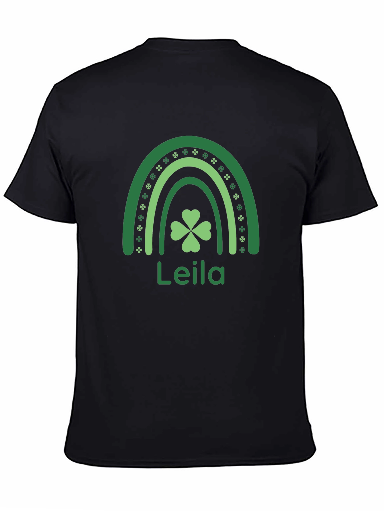 Leila Shamrock Rainbow St. Patricks Day T-Shirt