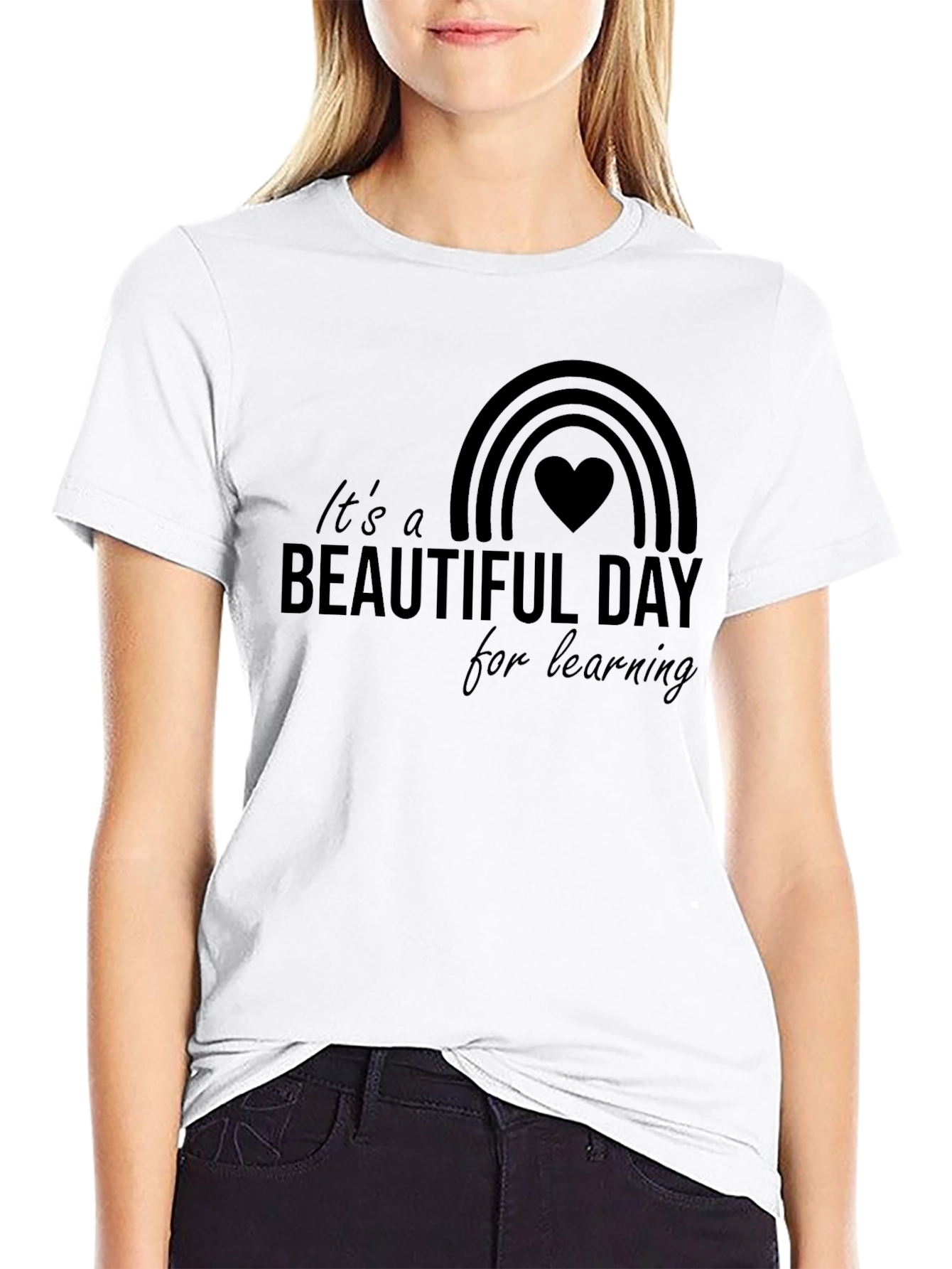 Its a Beautiful Day for Learning Black T-Shirt