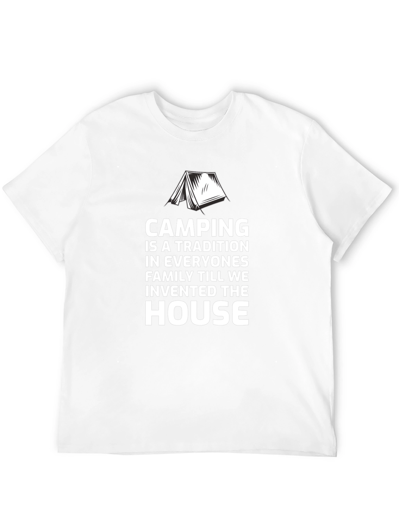 Camping Tradition Graphic Tee - Black Cotton Shirt