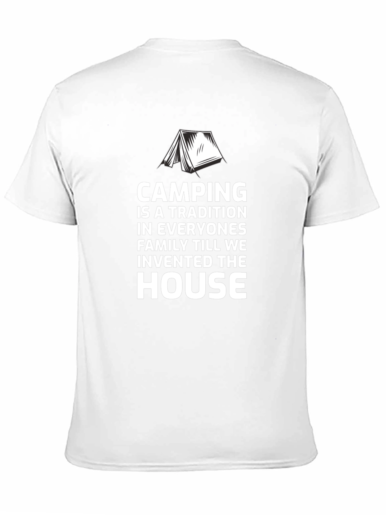 Camping Tradition Graphic Tee - Black Cotton Shirt
