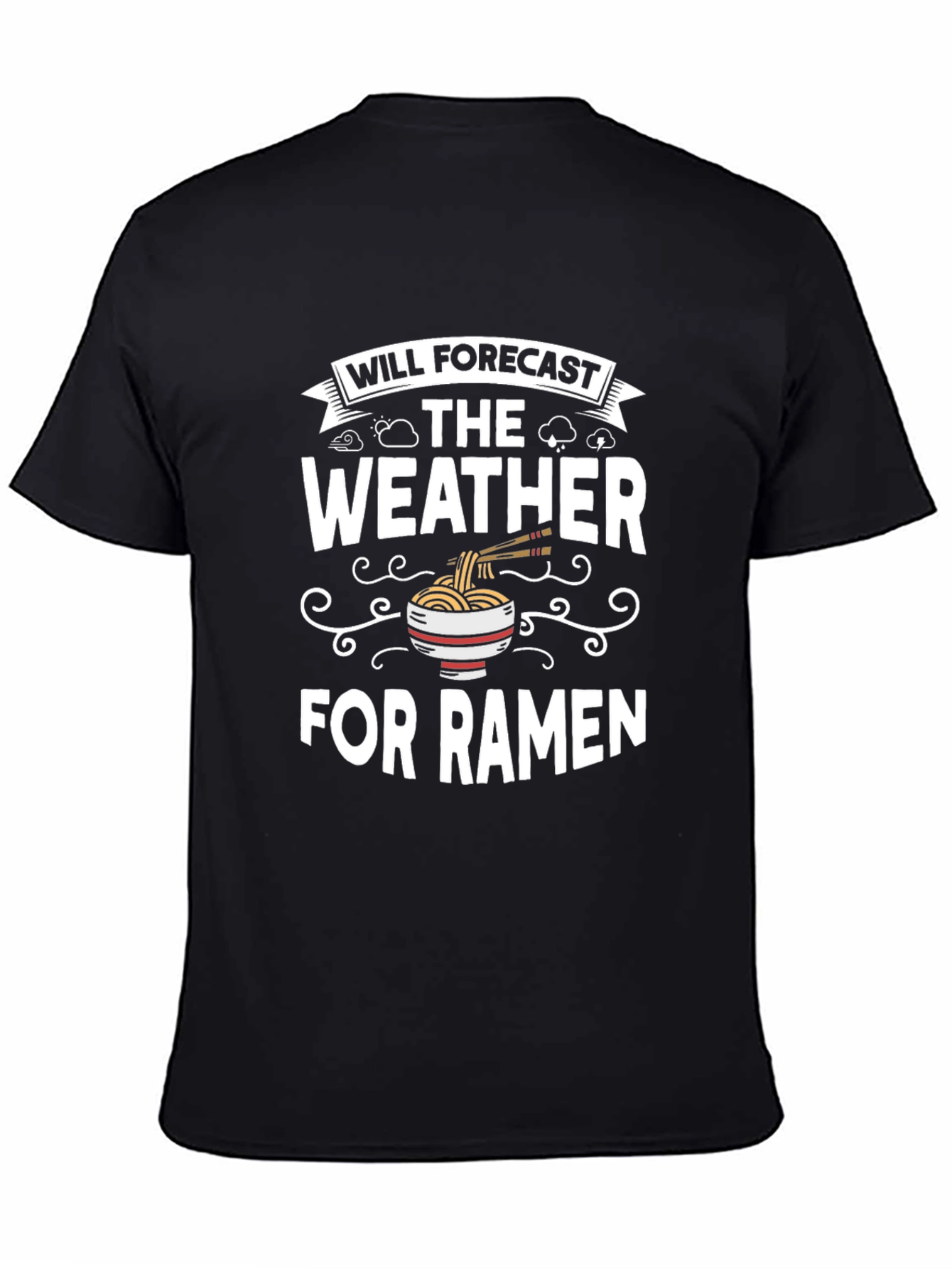 Funny Ramen Weather Forecast T-Shirt