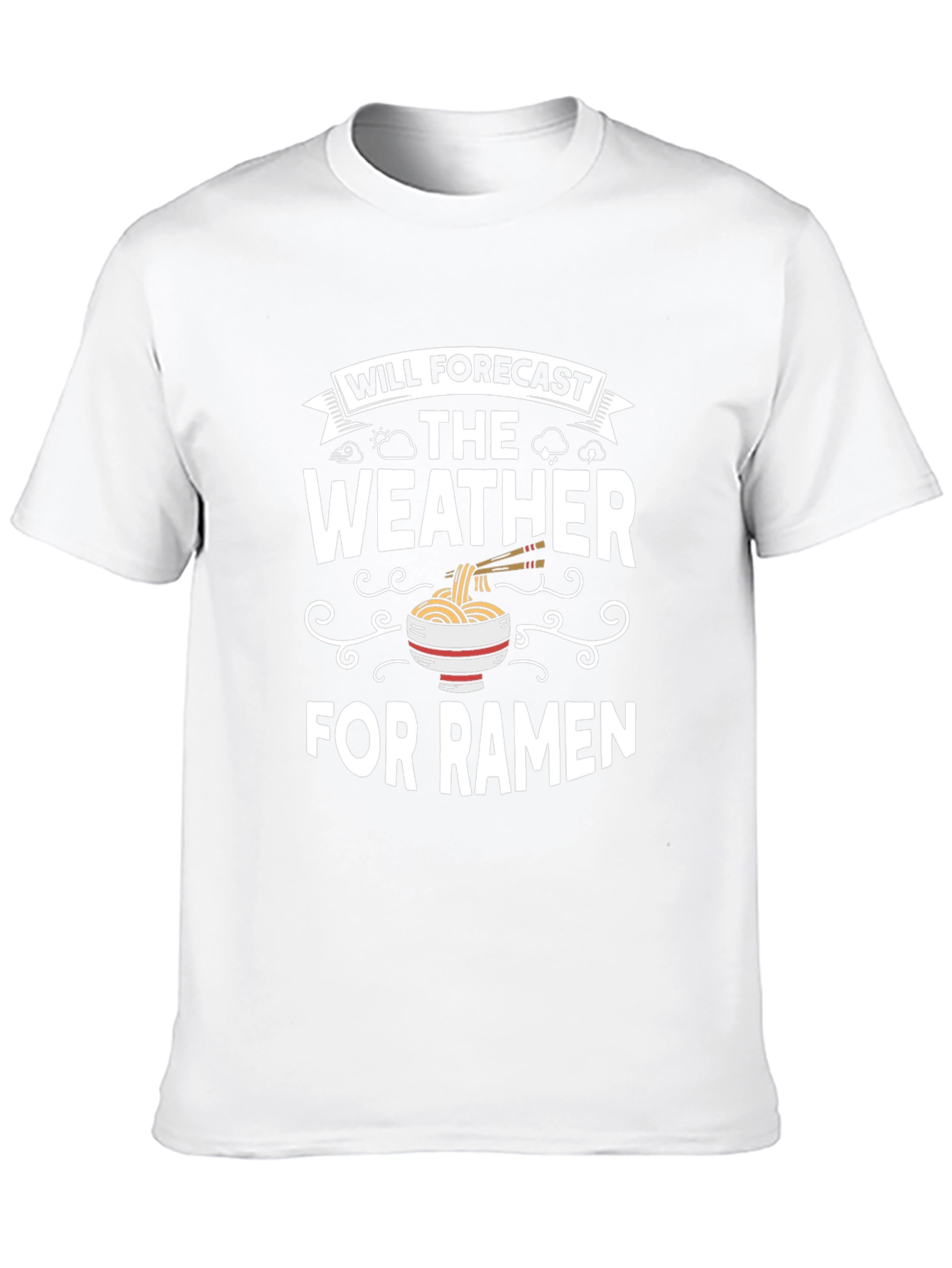 Funny Ramen Weather Forecast T-Shirt