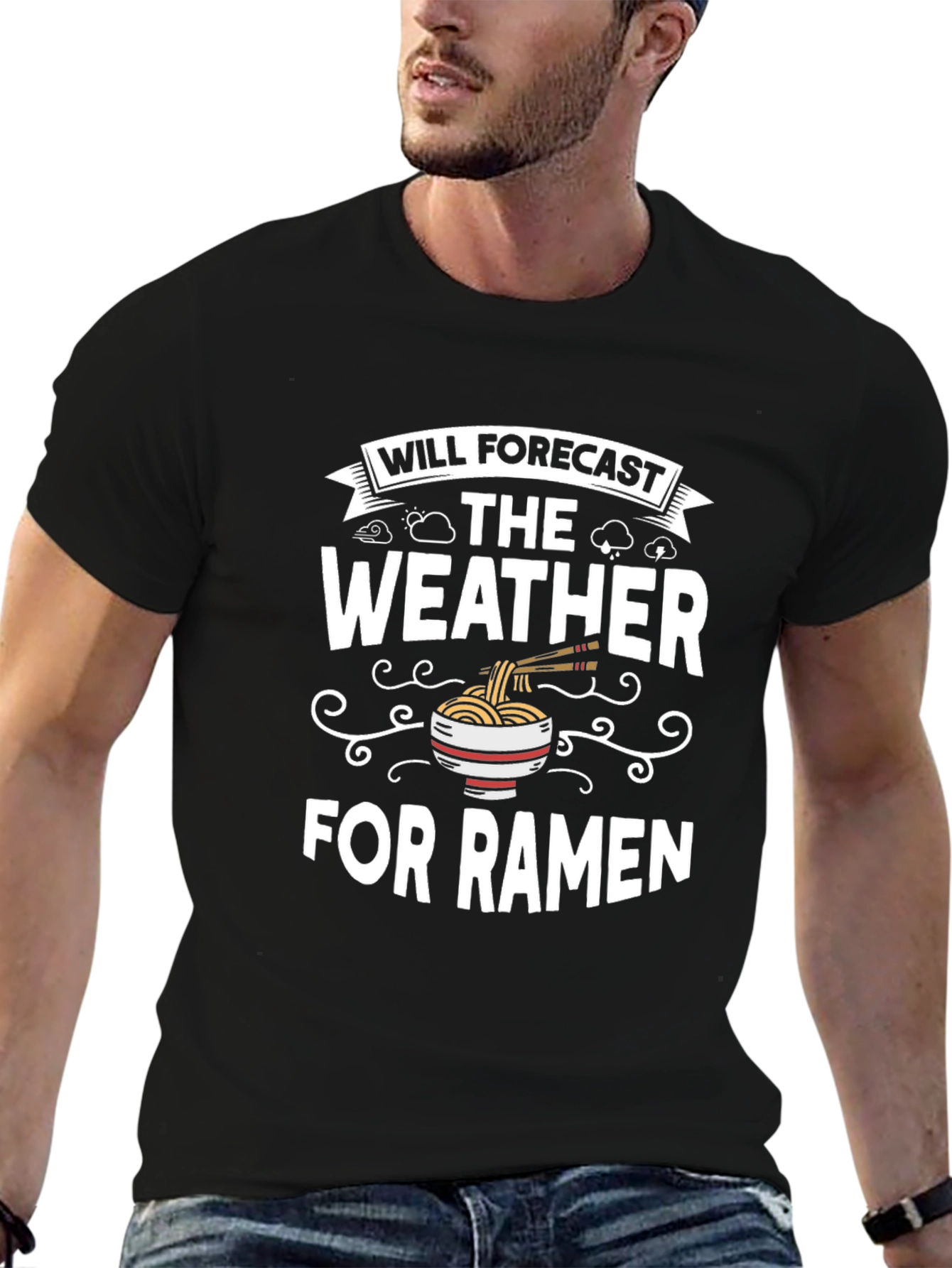 Funny Ramen Weather Forecast T-Shirt
