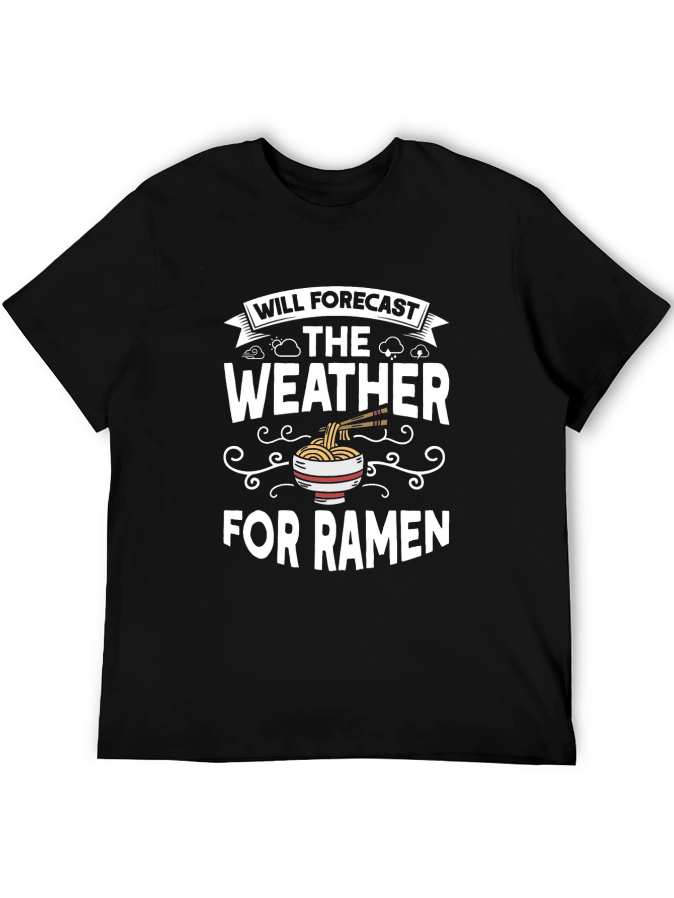 Funny Ramen Weather Forecast T-Shirt