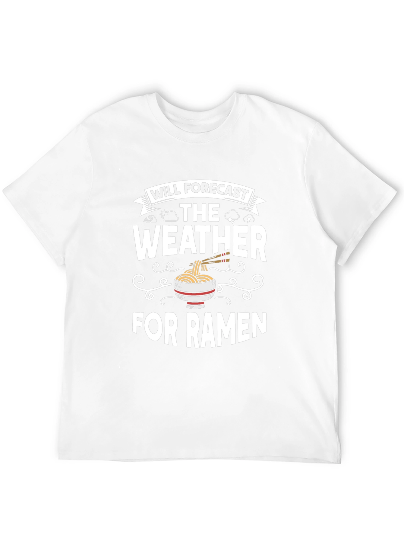 Funny Ramen Weather Forecast T-Shirt
