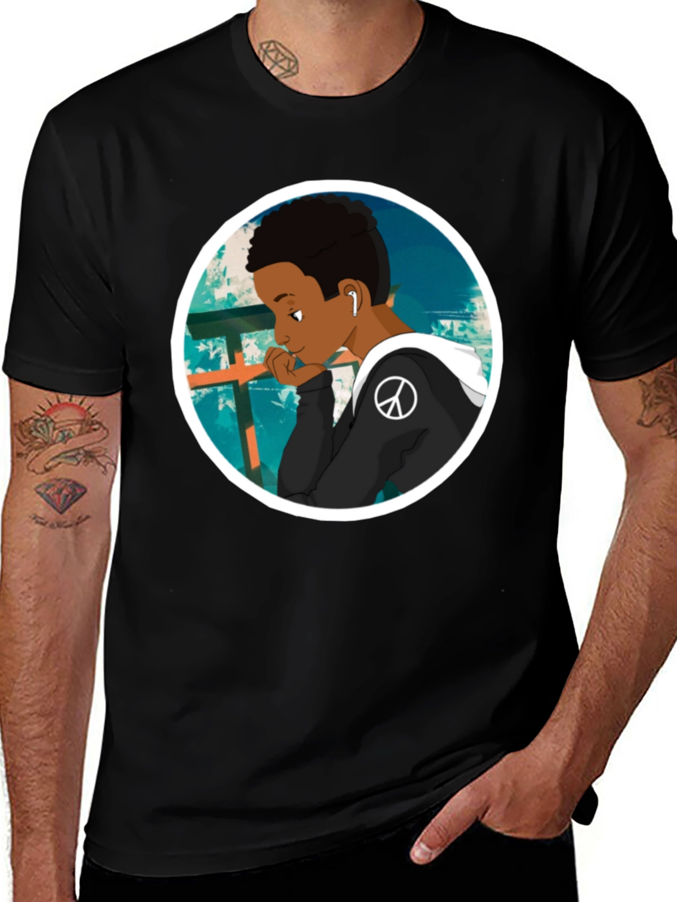 Cool Graphic Tee - Peace and Thought