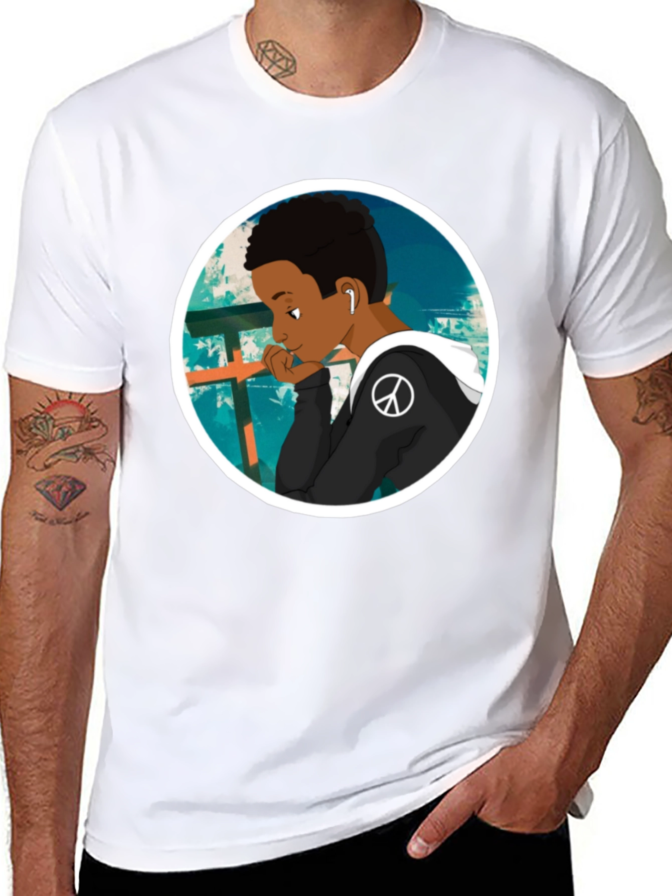 Cool Graphic Tee - Peace and Thought