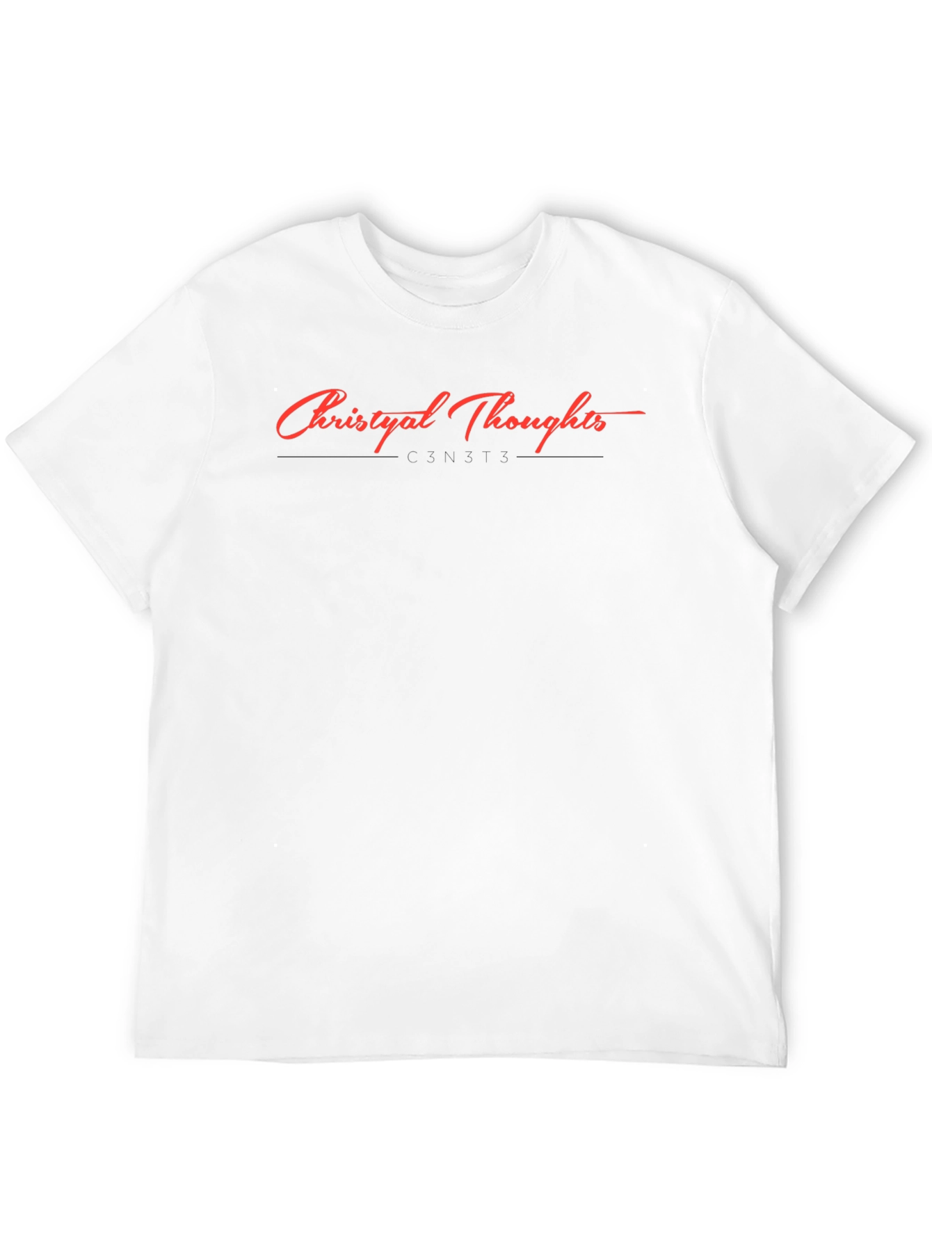 Christyal Thoughts Graphic Tee - Classic Black T-Shirt