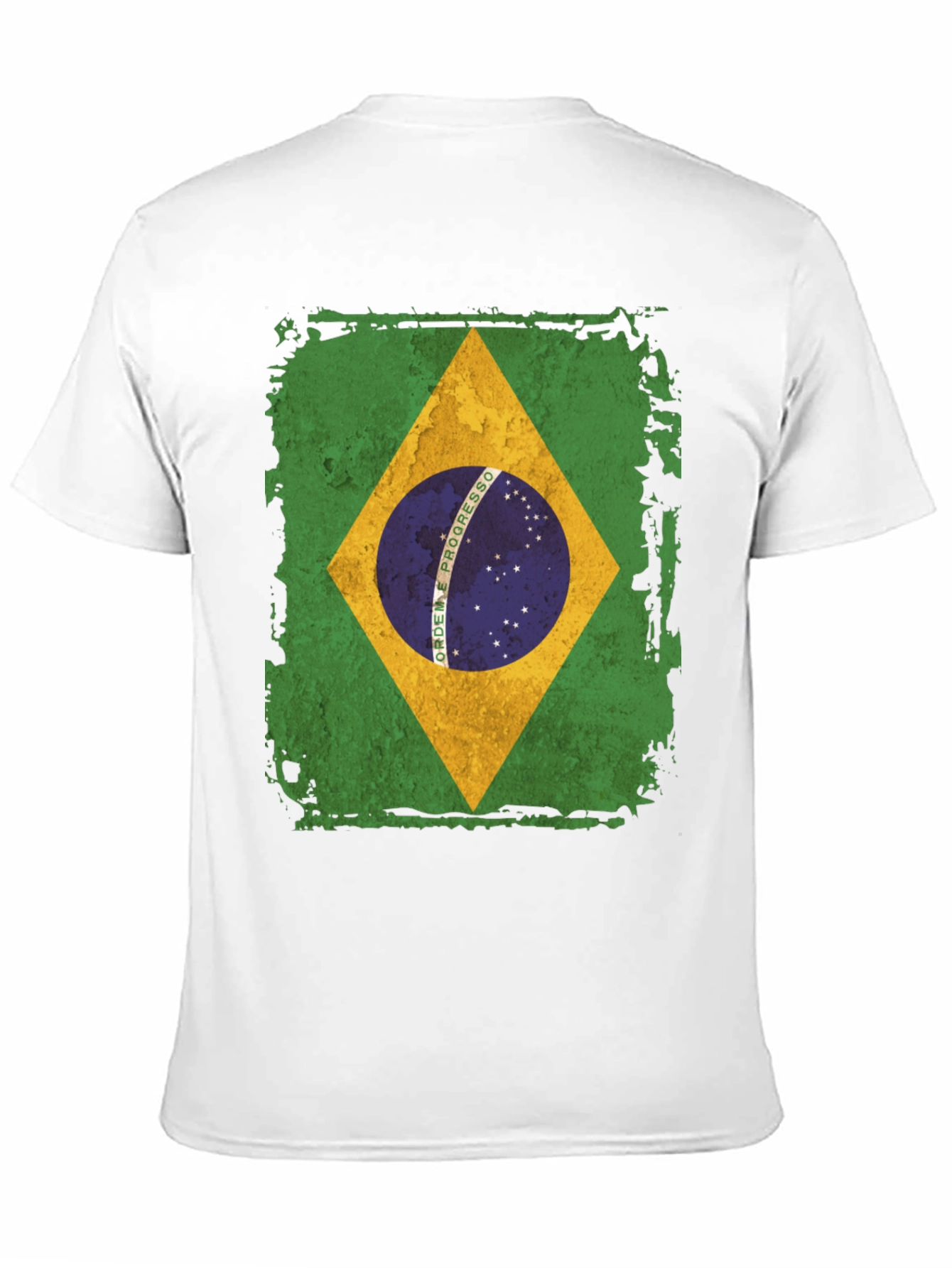 Brazil Flag Graphic T-Shirt - Mens Black Tee