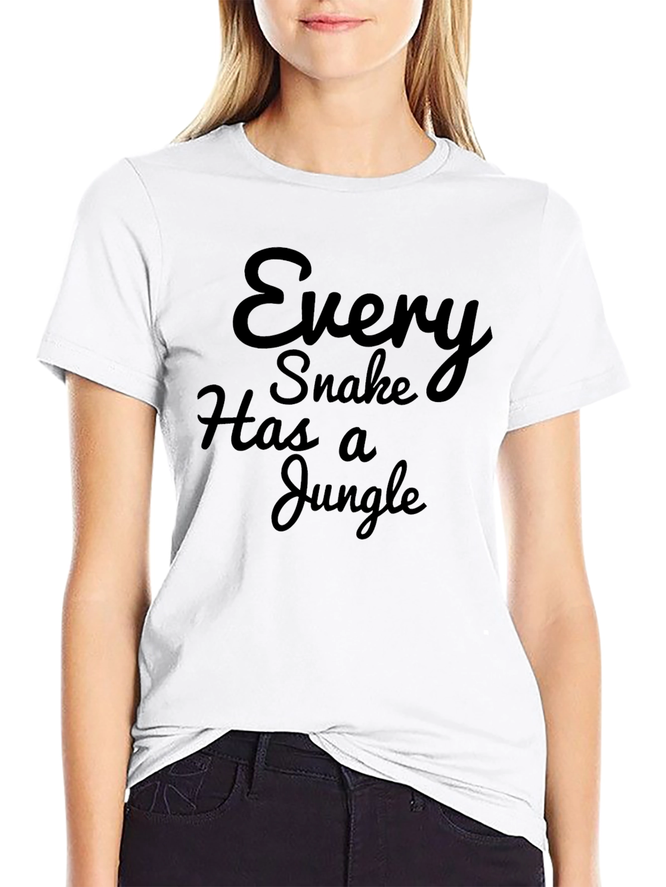 Every Snake Has a Jungle Graphic Tee - Black
