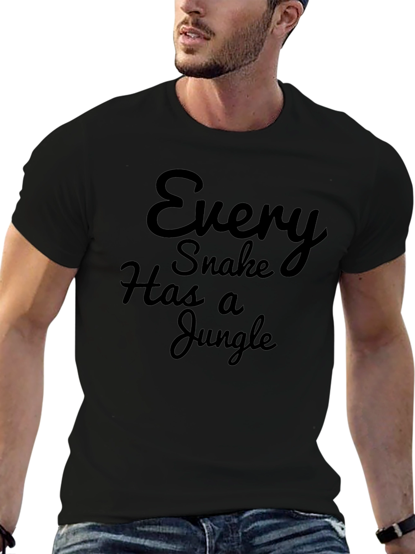 Every Snake Has a Jungle Graphic Tee - Black