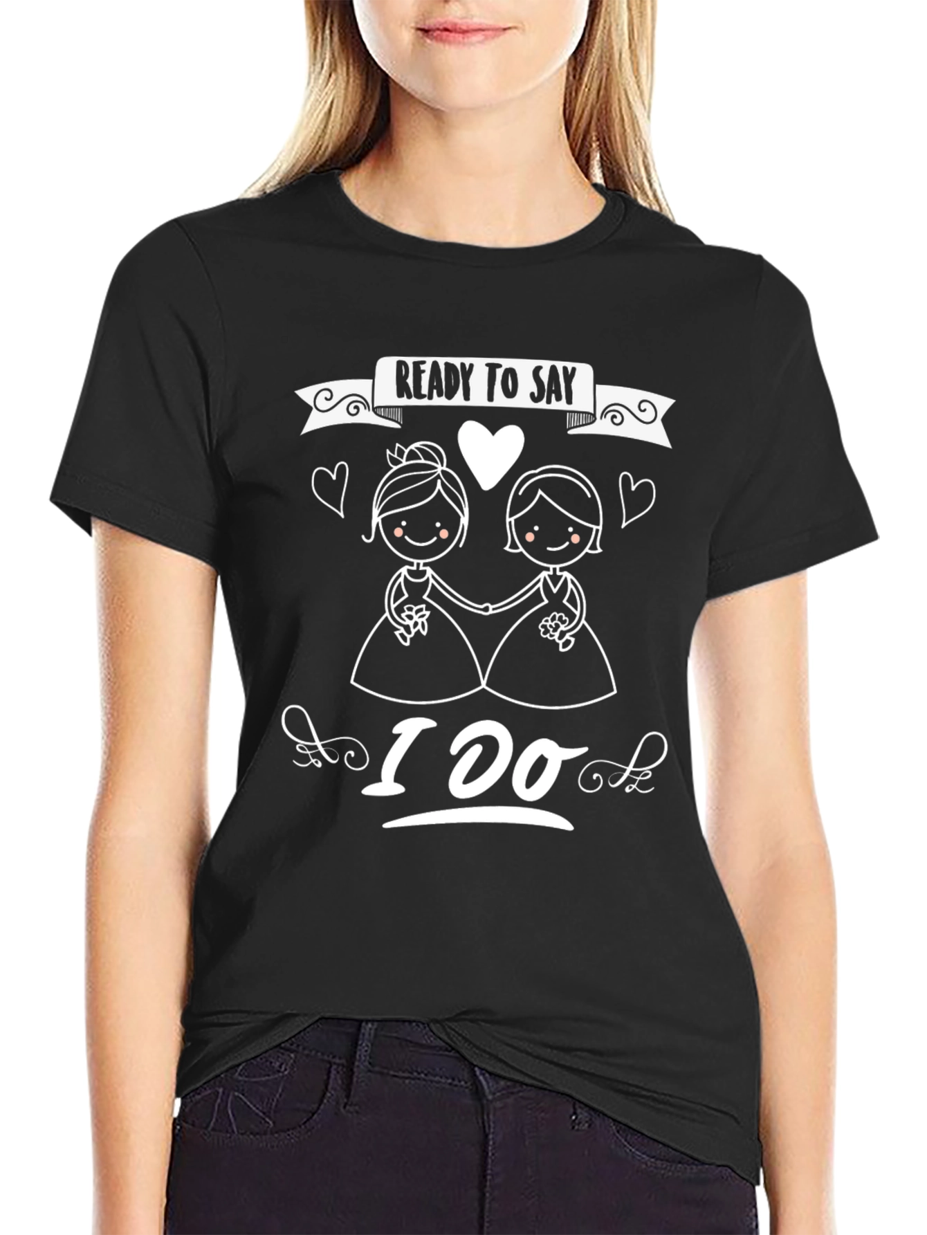 Lesbian Wedding I Do T-Shirt