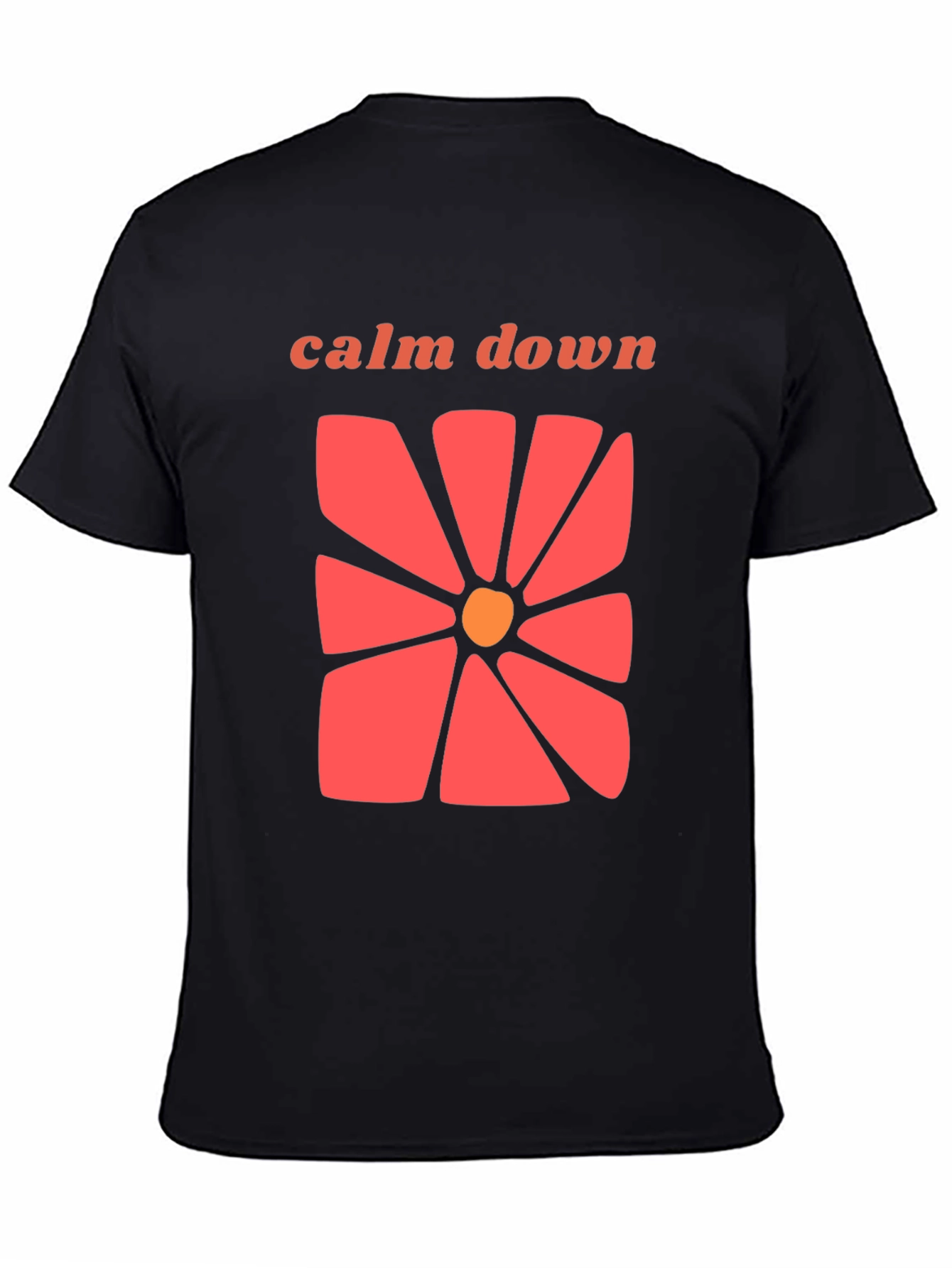 Calm Down Floral Graphic T-Shirt - Retro Style