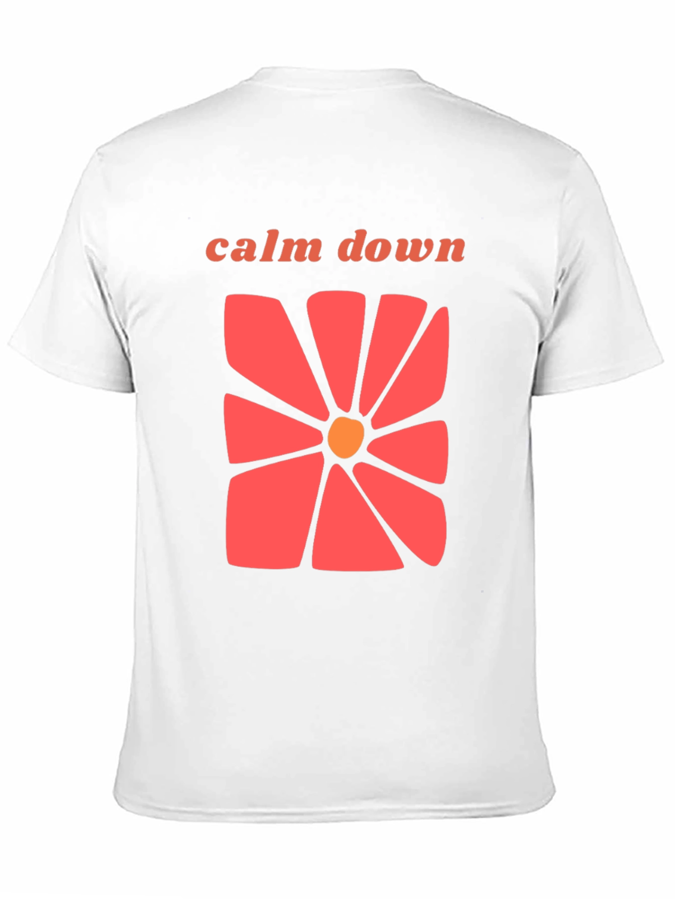 Calm Down Floral Graphic T-Shirt - Retro Style