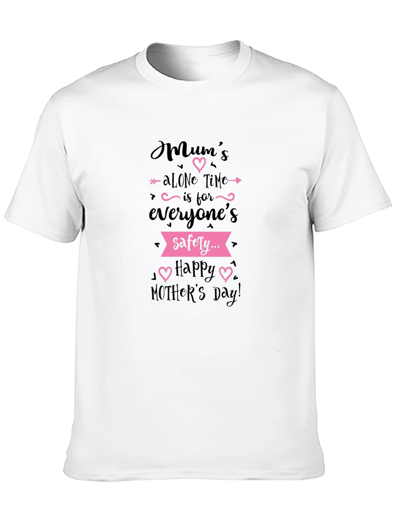 Mums Alone Time Black T-Shirt Mothers Day Gift