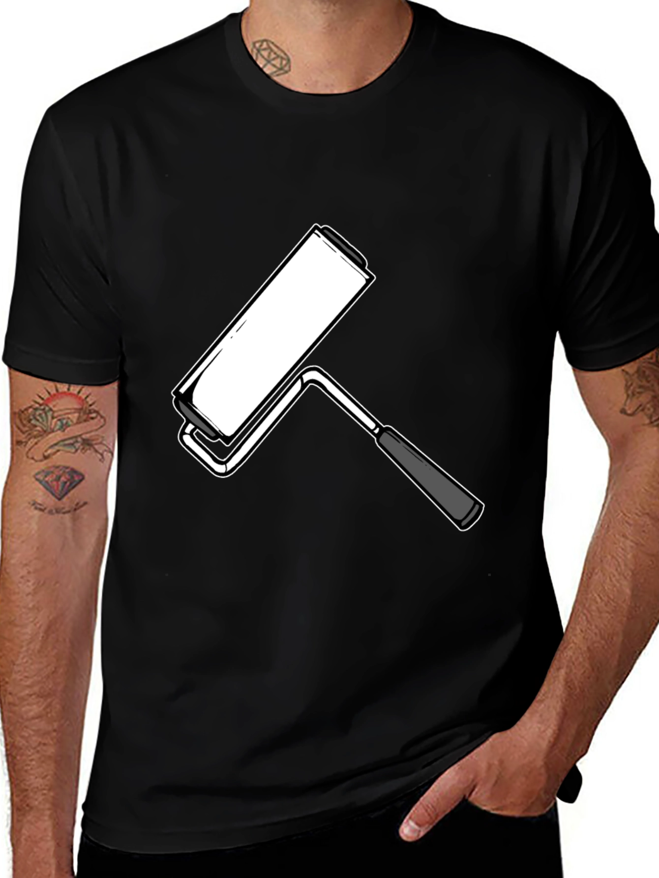 Paint Roller Graphic T-Shirt - DIY & Home Improvement