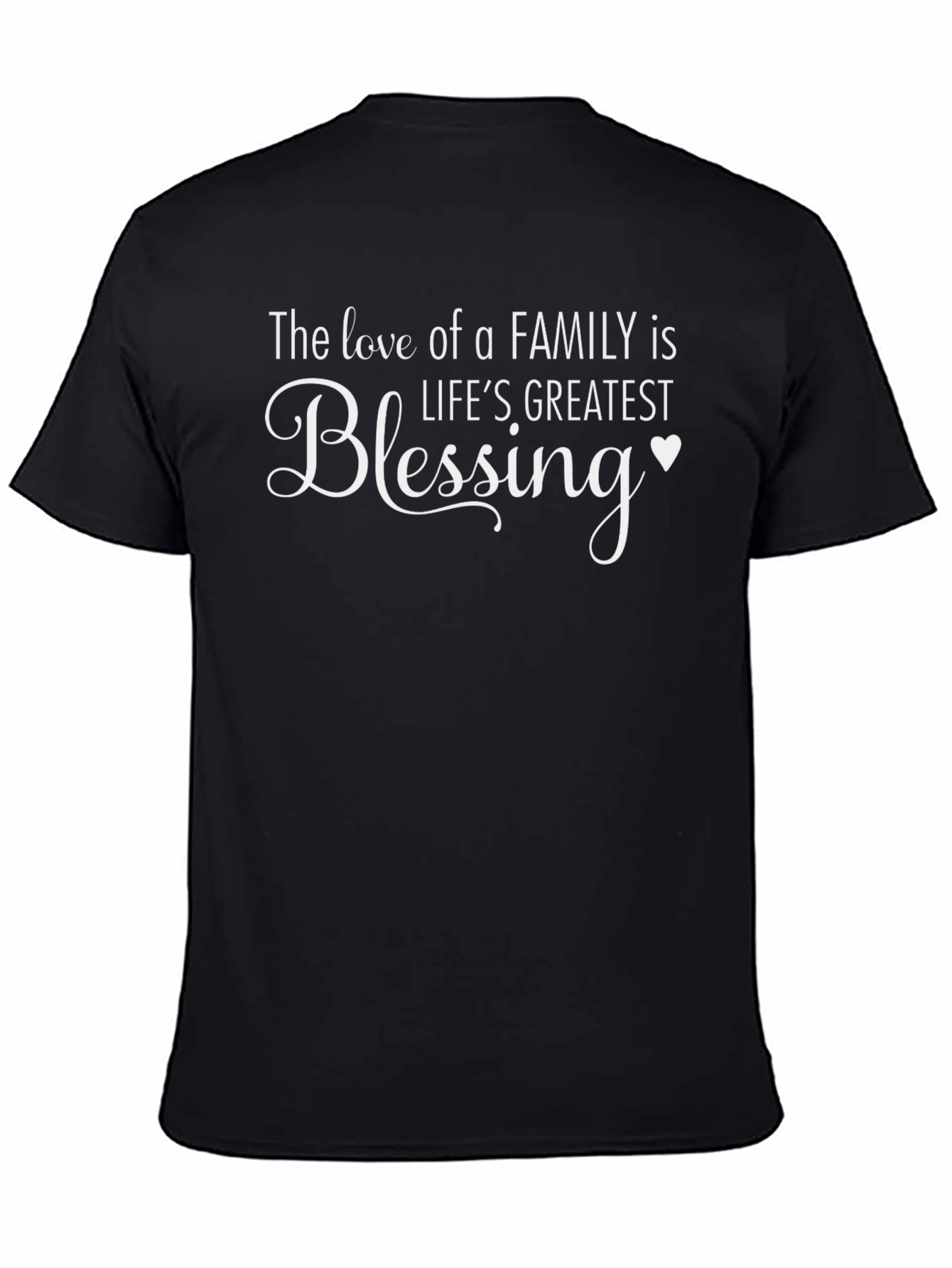 Family Blessing Graphic Tee - Black