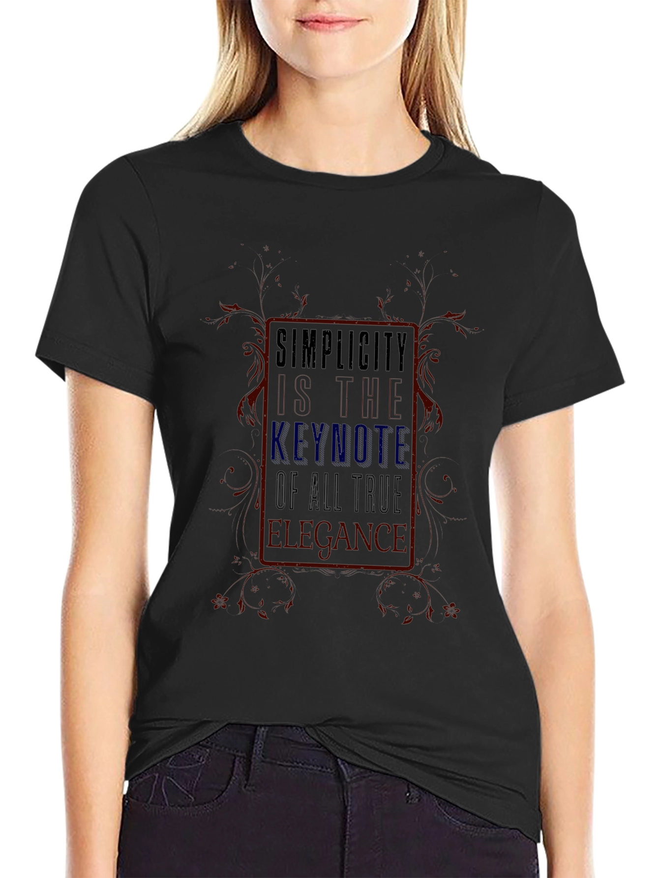 Simplicity Keynote Elegance Graphic T-Shirt