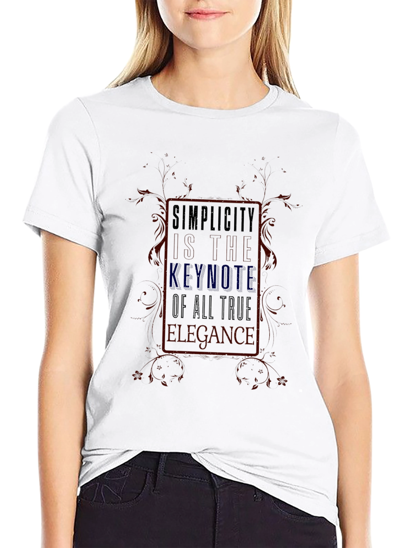 Simplicity Keynote Elegance Graphic T-Shirt