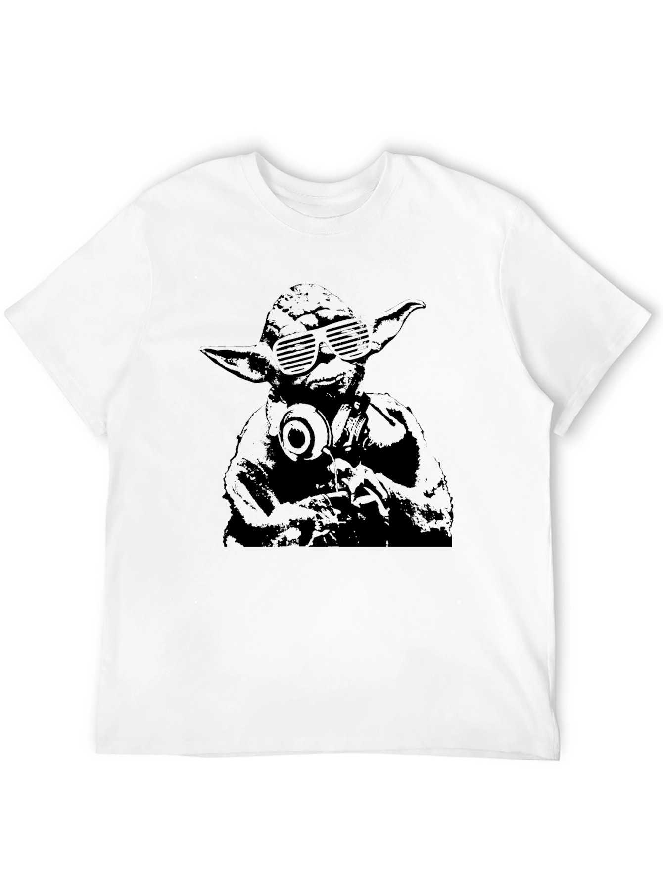 Yoda DJ Graphic T-Shirt - Black