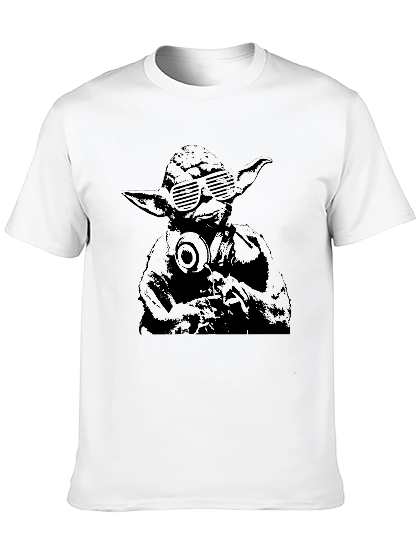 Yoda DJ Graphic T-Shirt - Black