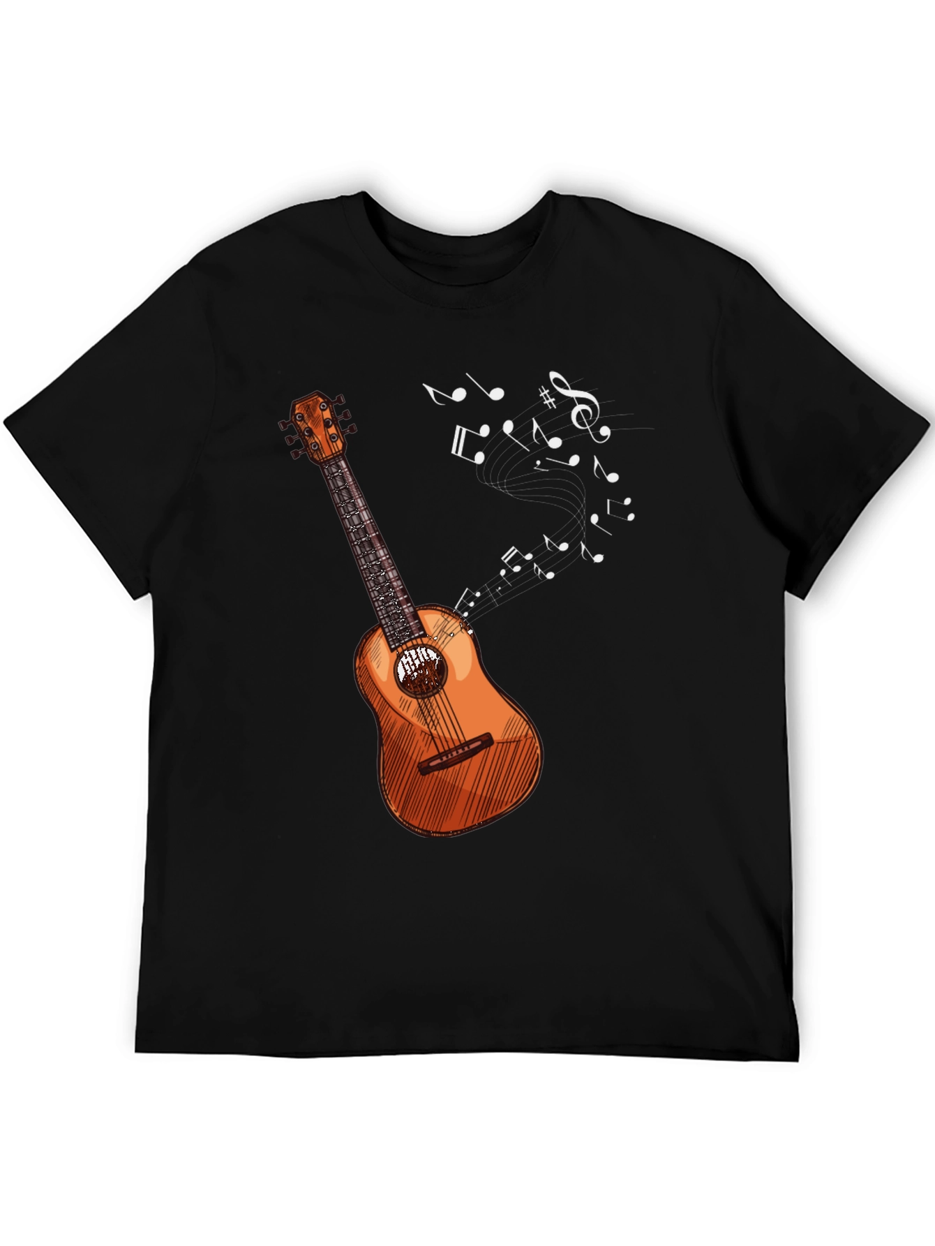 Musical Guitar T-Shirt - Black