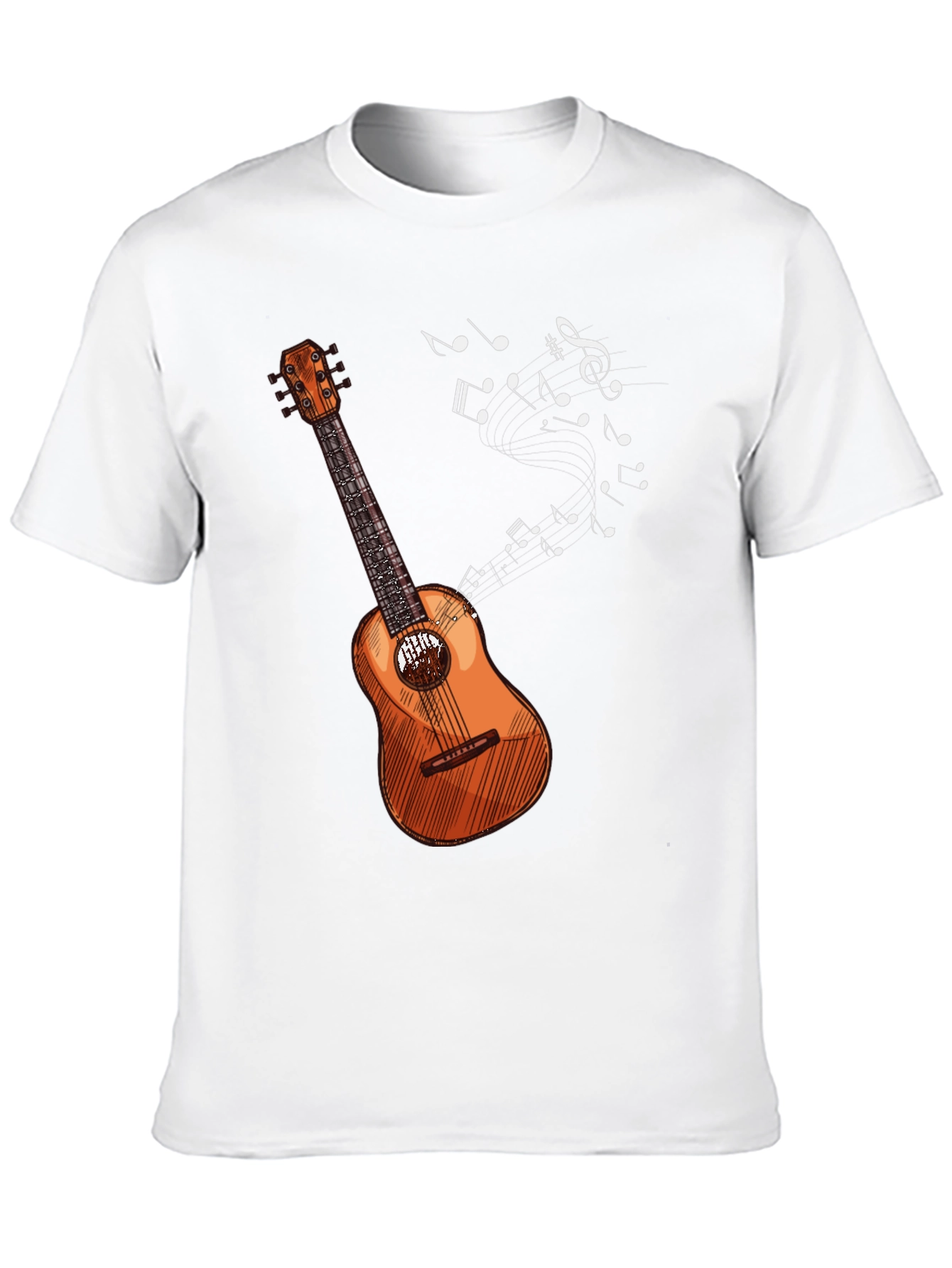 Musical Guitar T-Shirt - Black