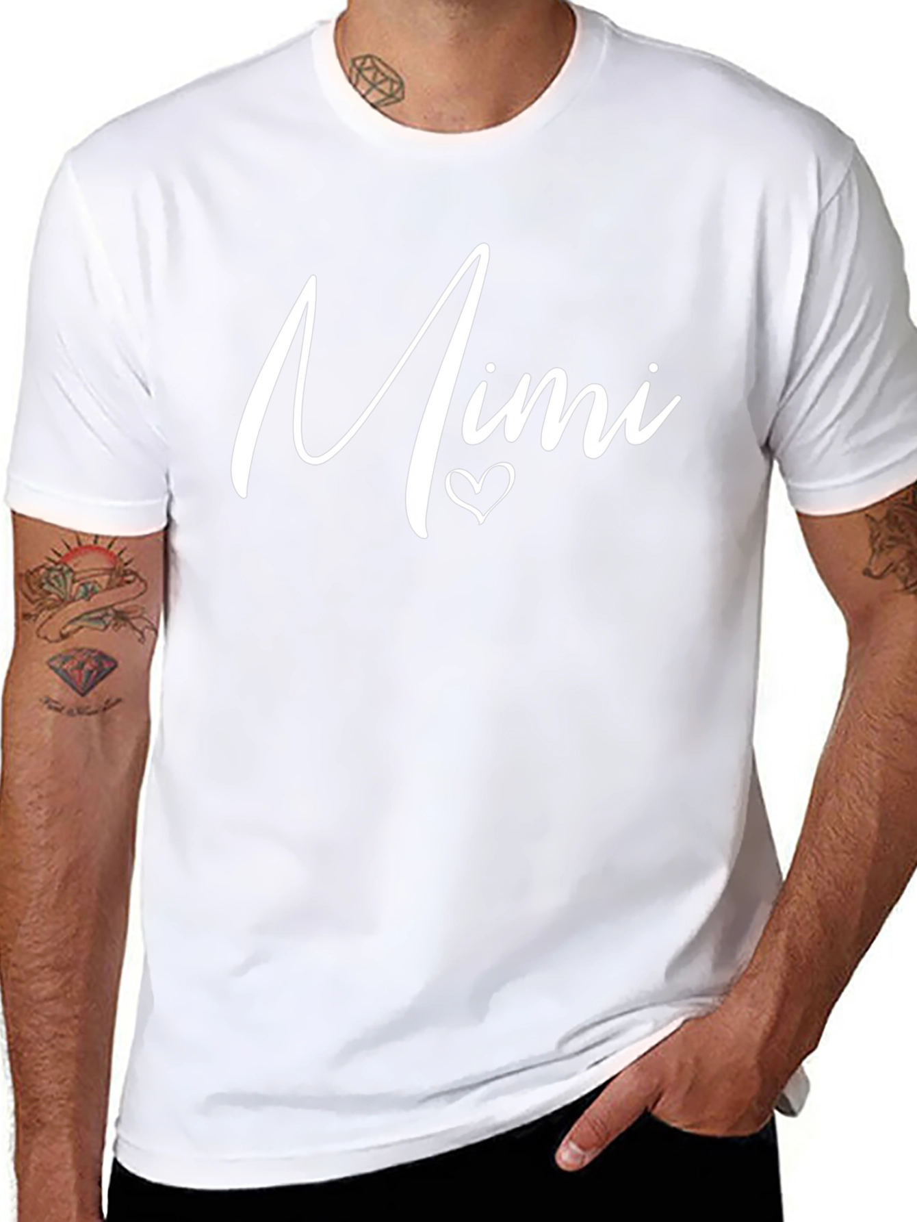 Mimi Heart Graphic Tee - Black