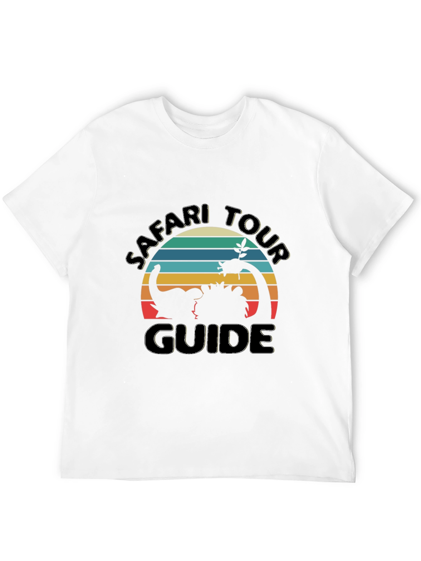 Safari Tour Guide Graphic Tee - Black Cotton