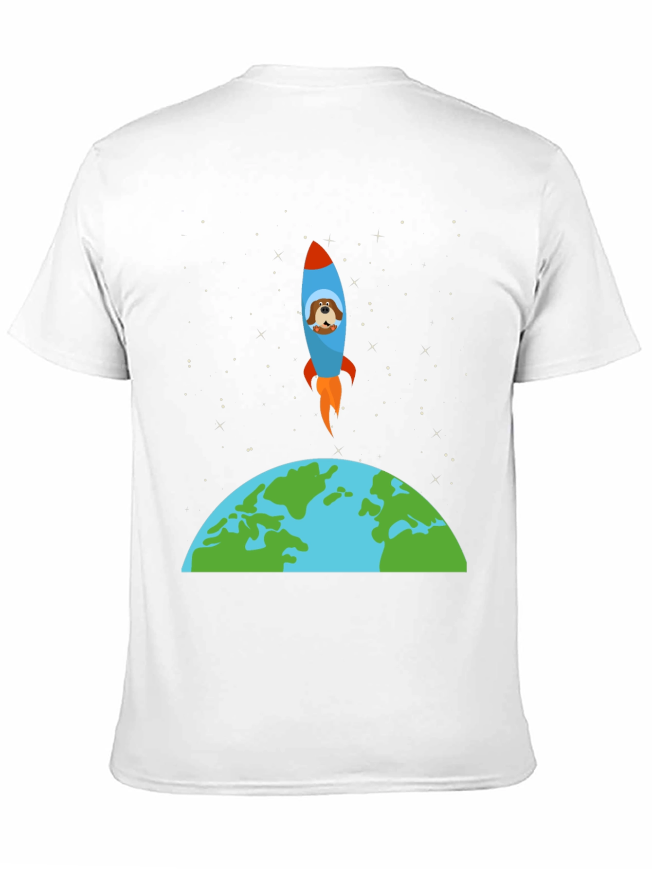 Dog in Space Rocket T-Shirt