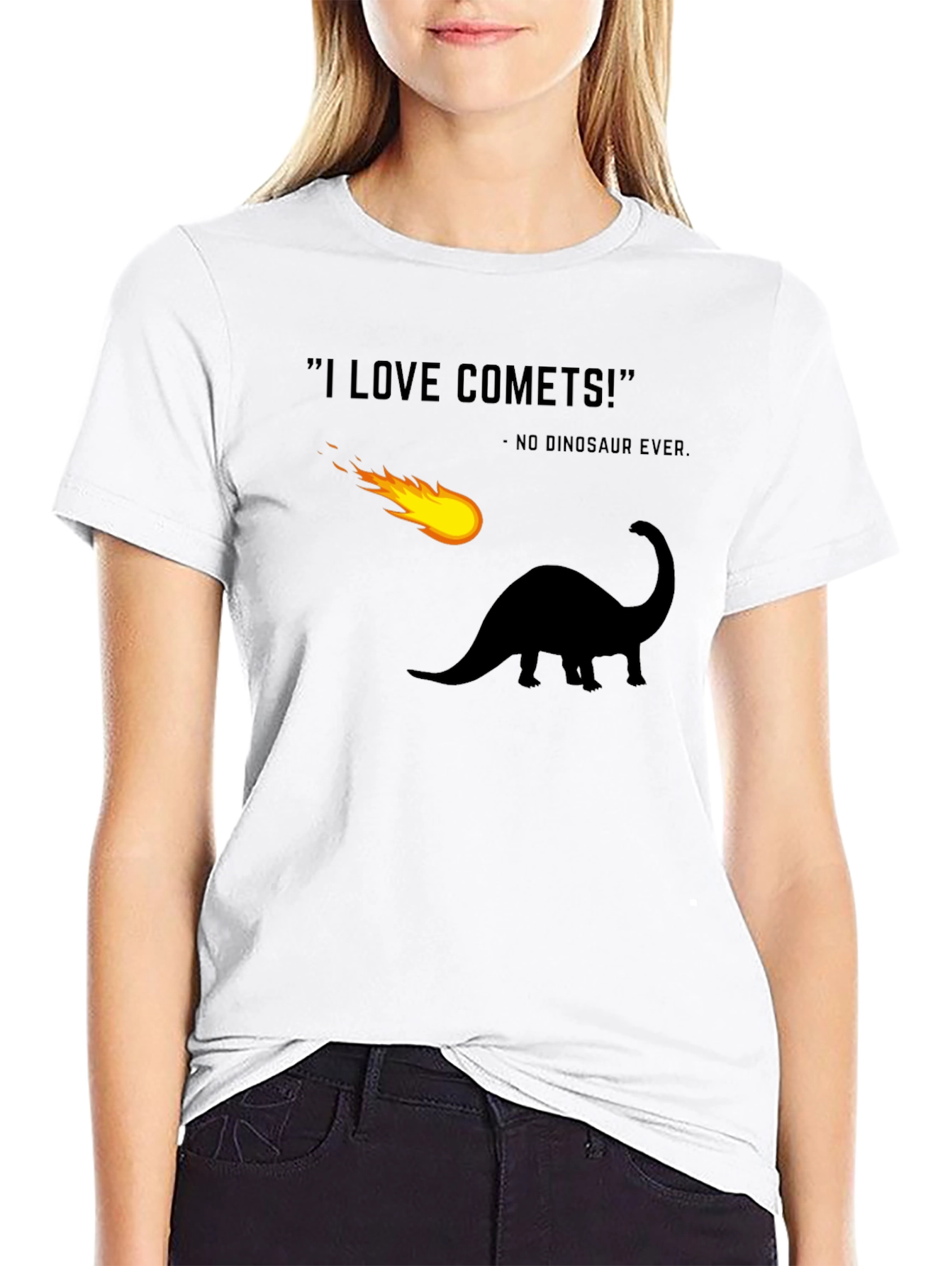 Dinosaur Comet T-Shirt Funny Extinction Tee