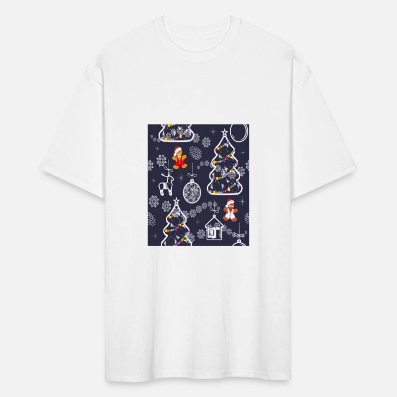 Seamless Festive Pattern With Christmas Tree