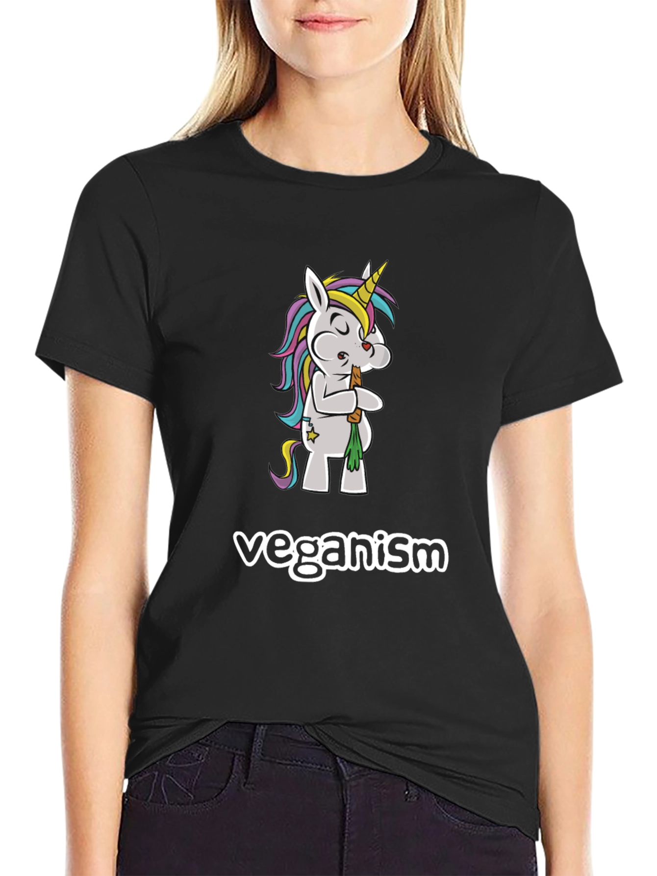 Vegan Unicorn T-Shirt - Cartoon Tee