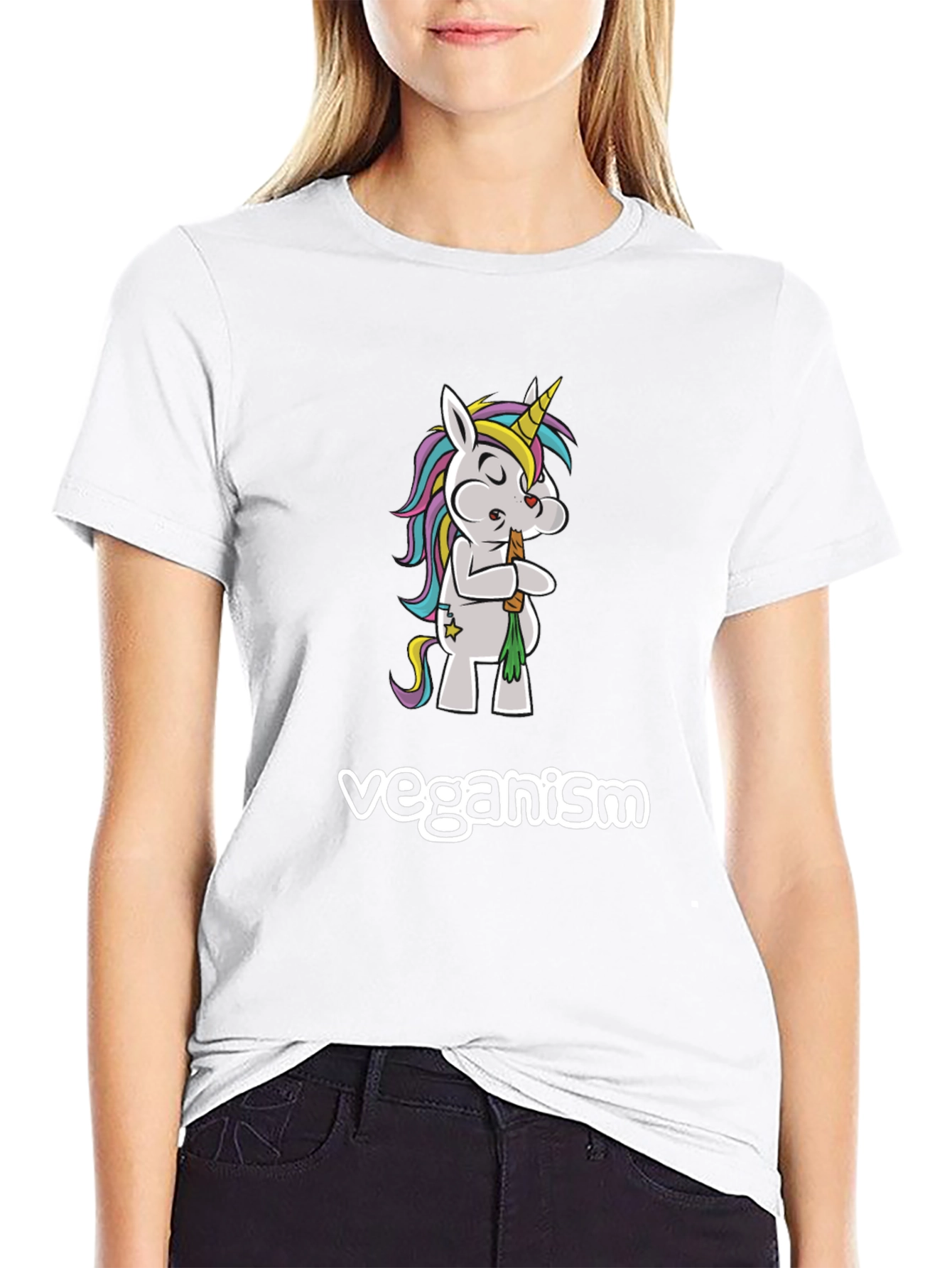 Vegan Unicorn T-Shirt - Cartoon Tee