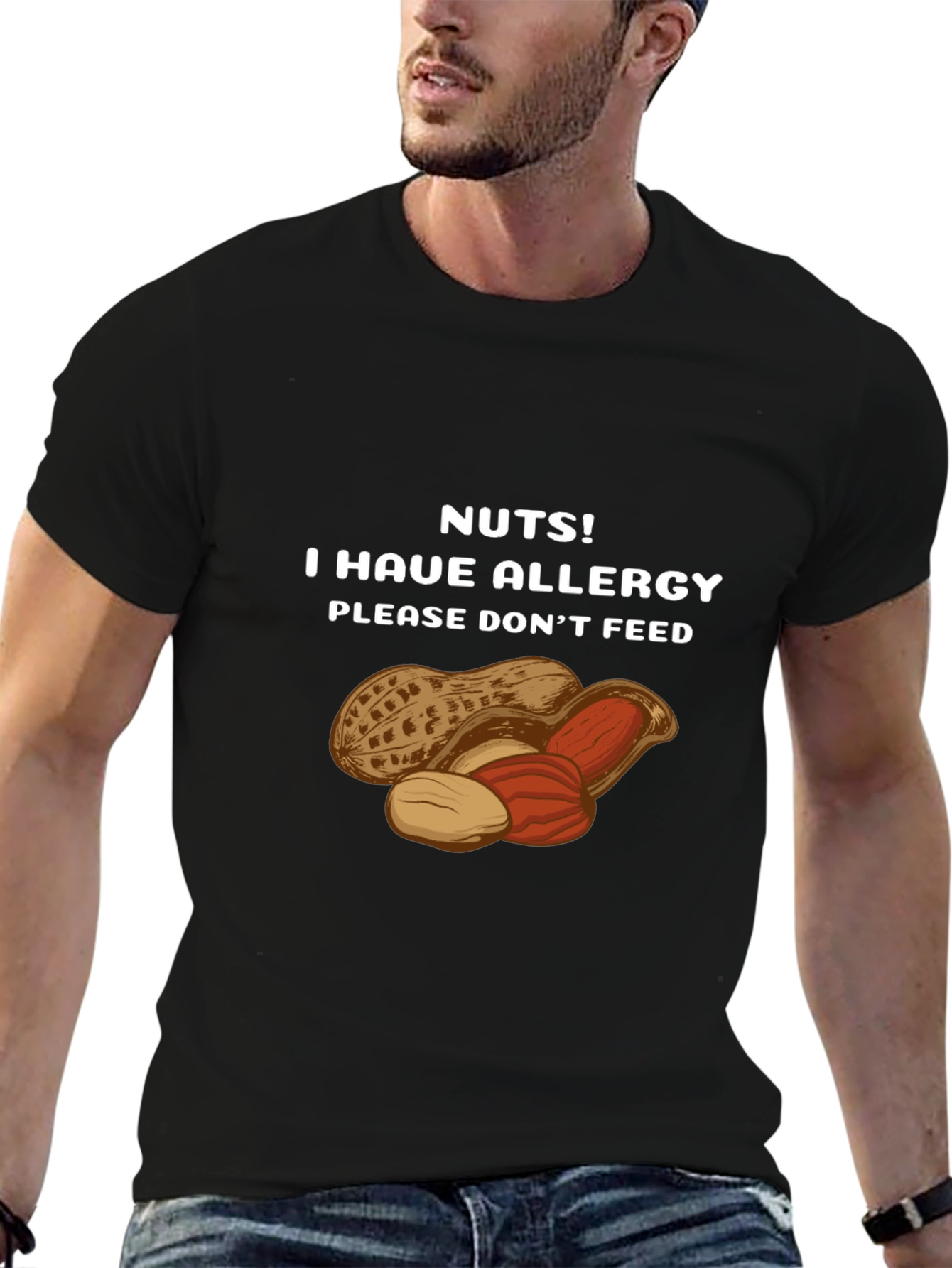 Nuts Allergy Awareness T-Shirt - Please Dont Feed!