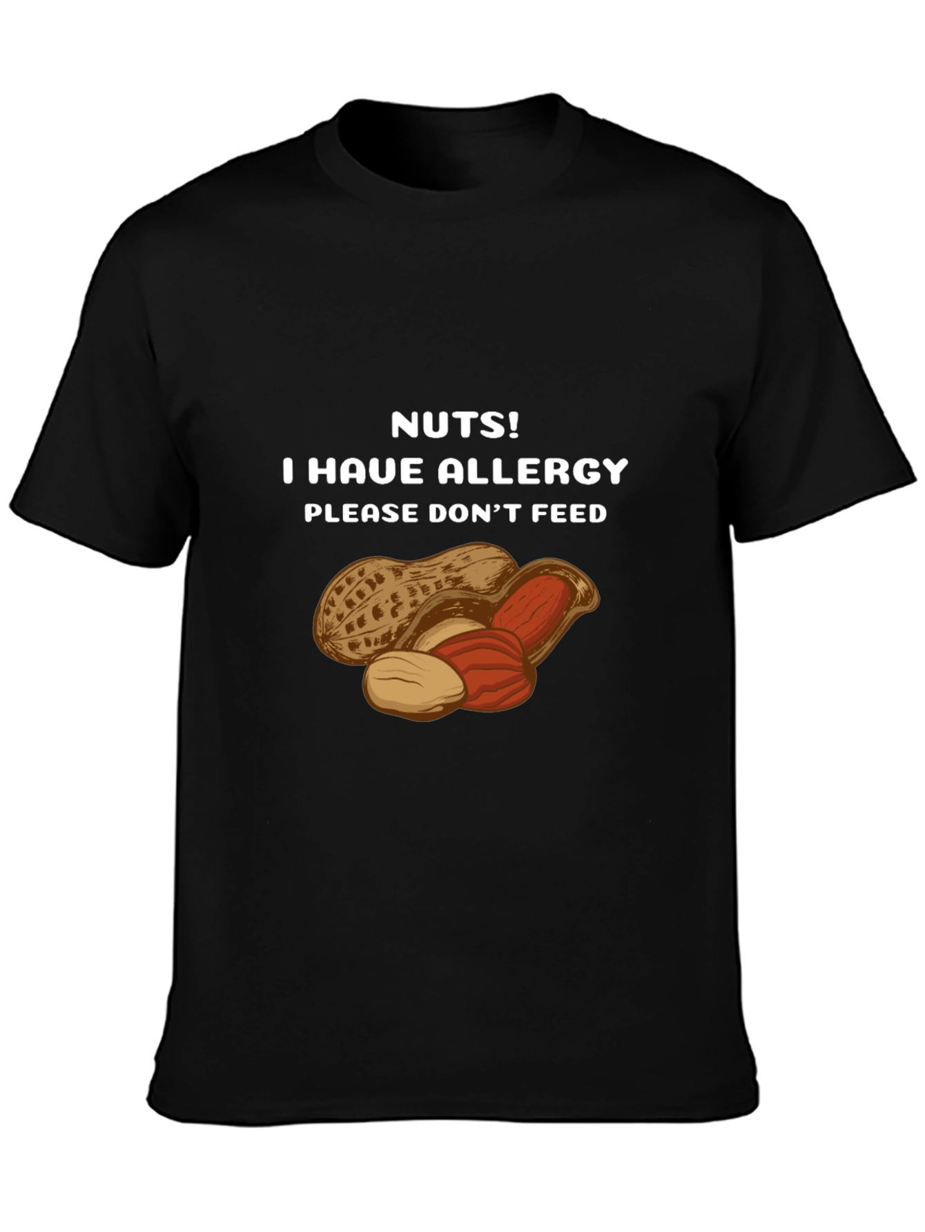 Nuts Allergy Awareness T-Shirt - Please Dont Feed!
