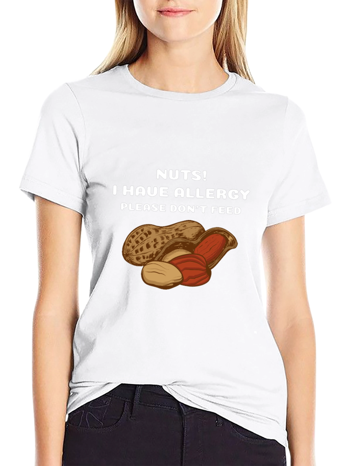 Nuts Allergy Awareness T-Shirt - Please Dont Feed!