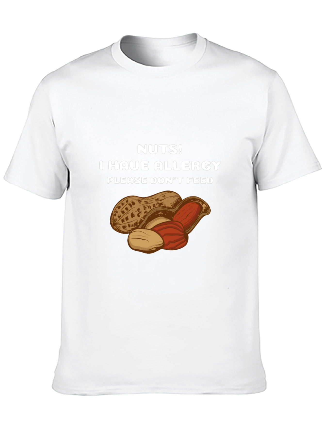 Nuts Allergy Awareness T-Shirt - Please Dont Feed!