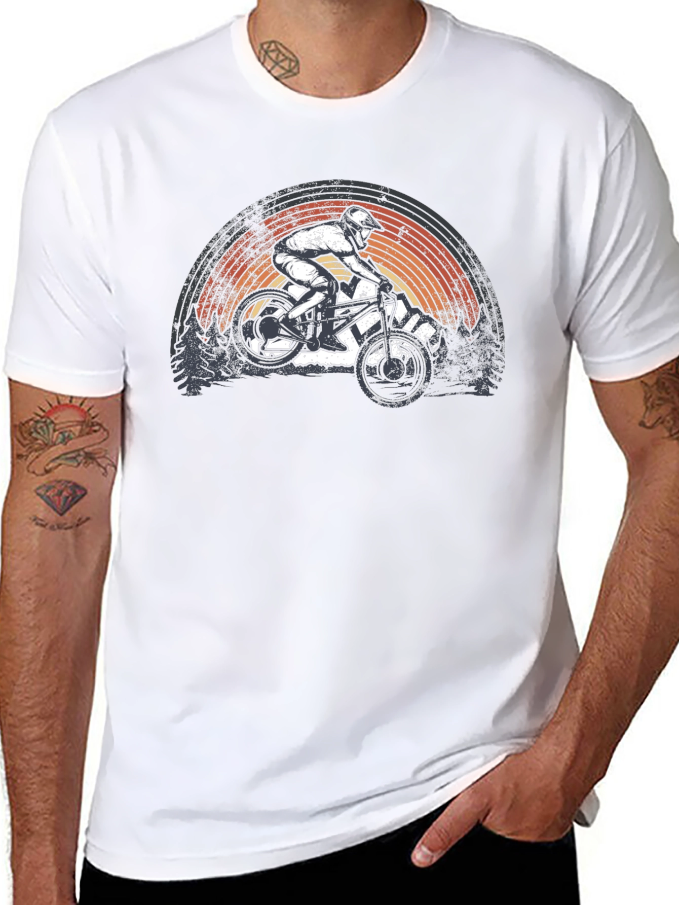 Mountain Bike Rider Graphic Tee